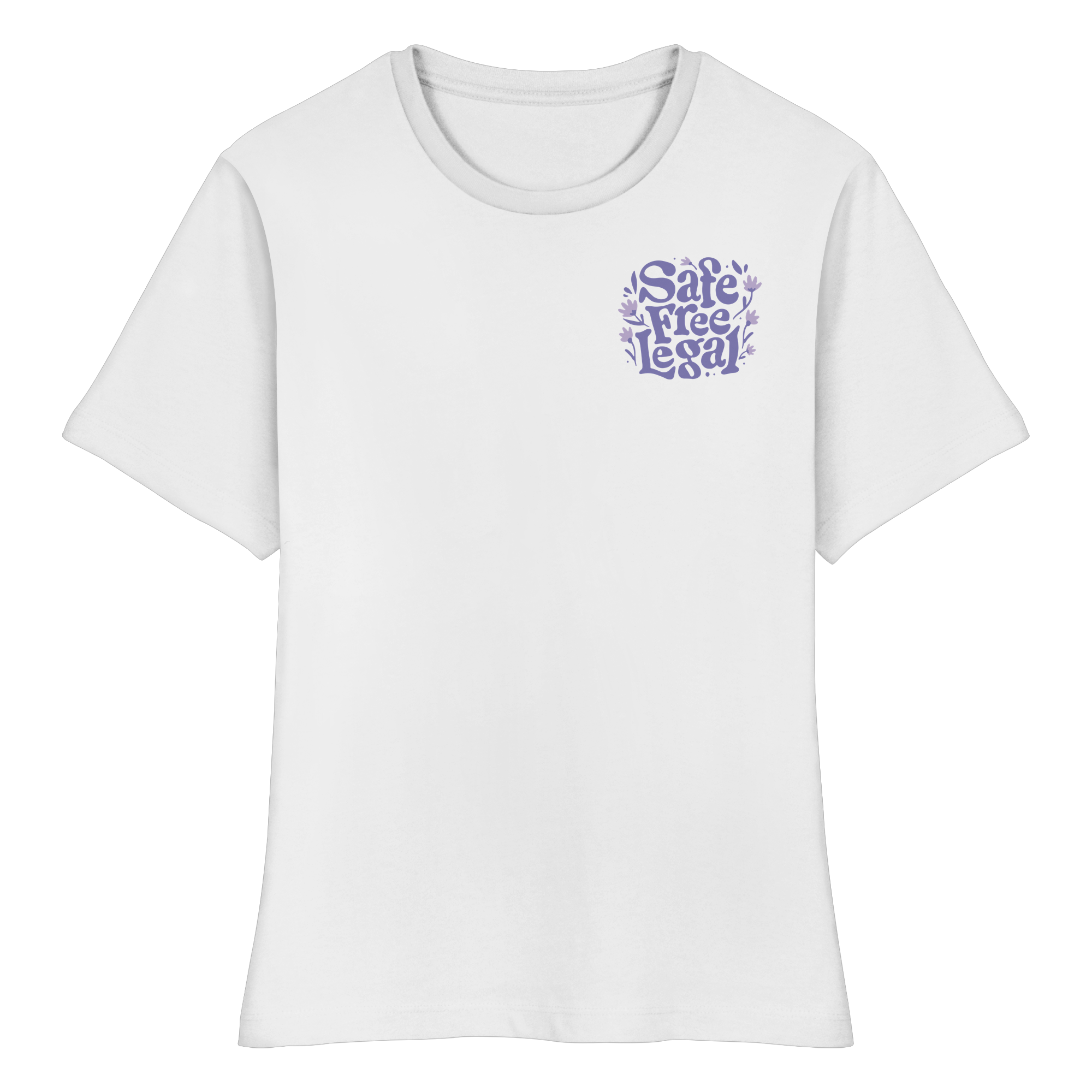 Safe Free Legal "Blumen Edition" - Fitted Ladies Organic Shirt