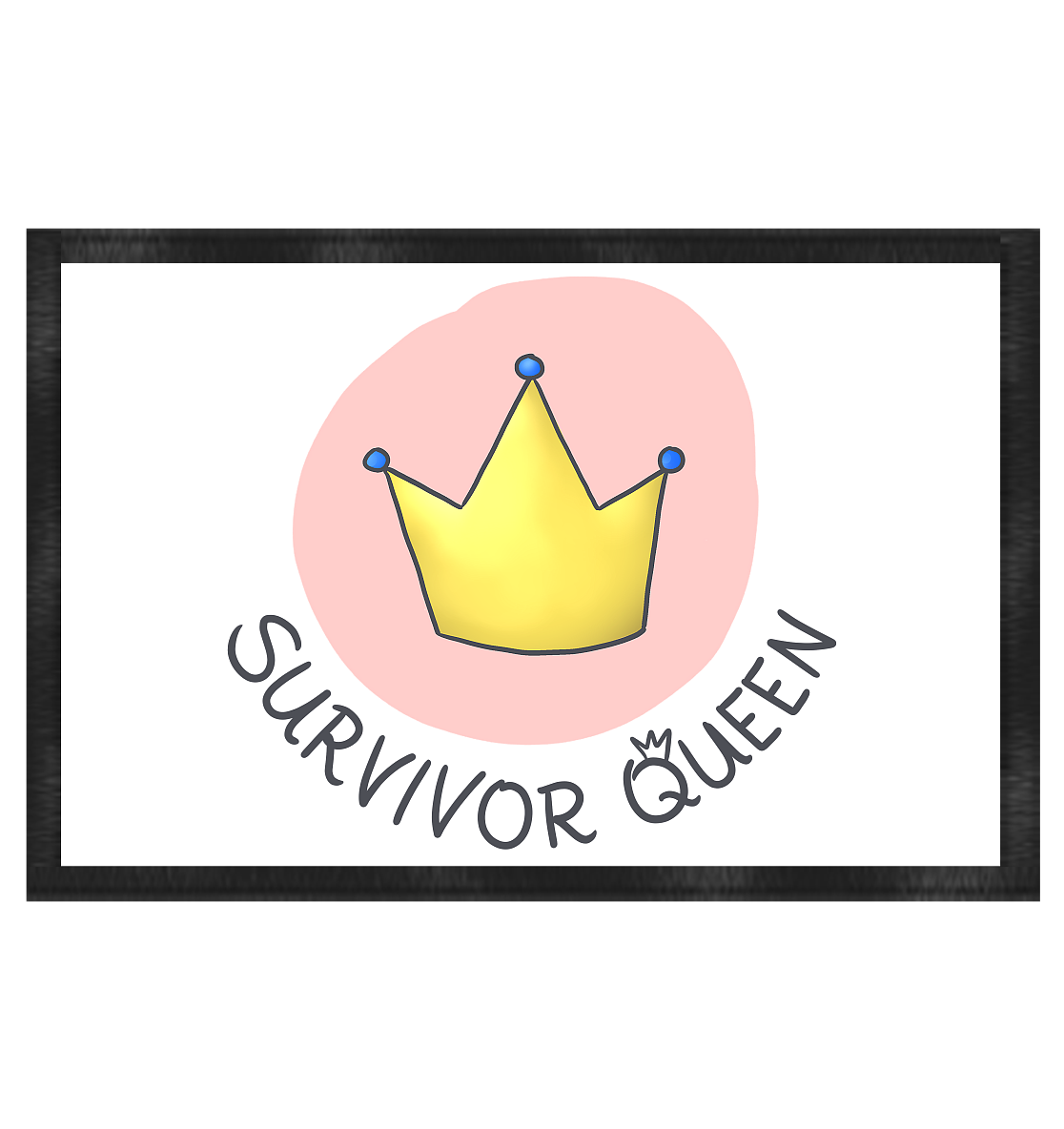 Survivor Queens Logo "Schriftzug Edition" (hell) - Fußmatte 60x40cm