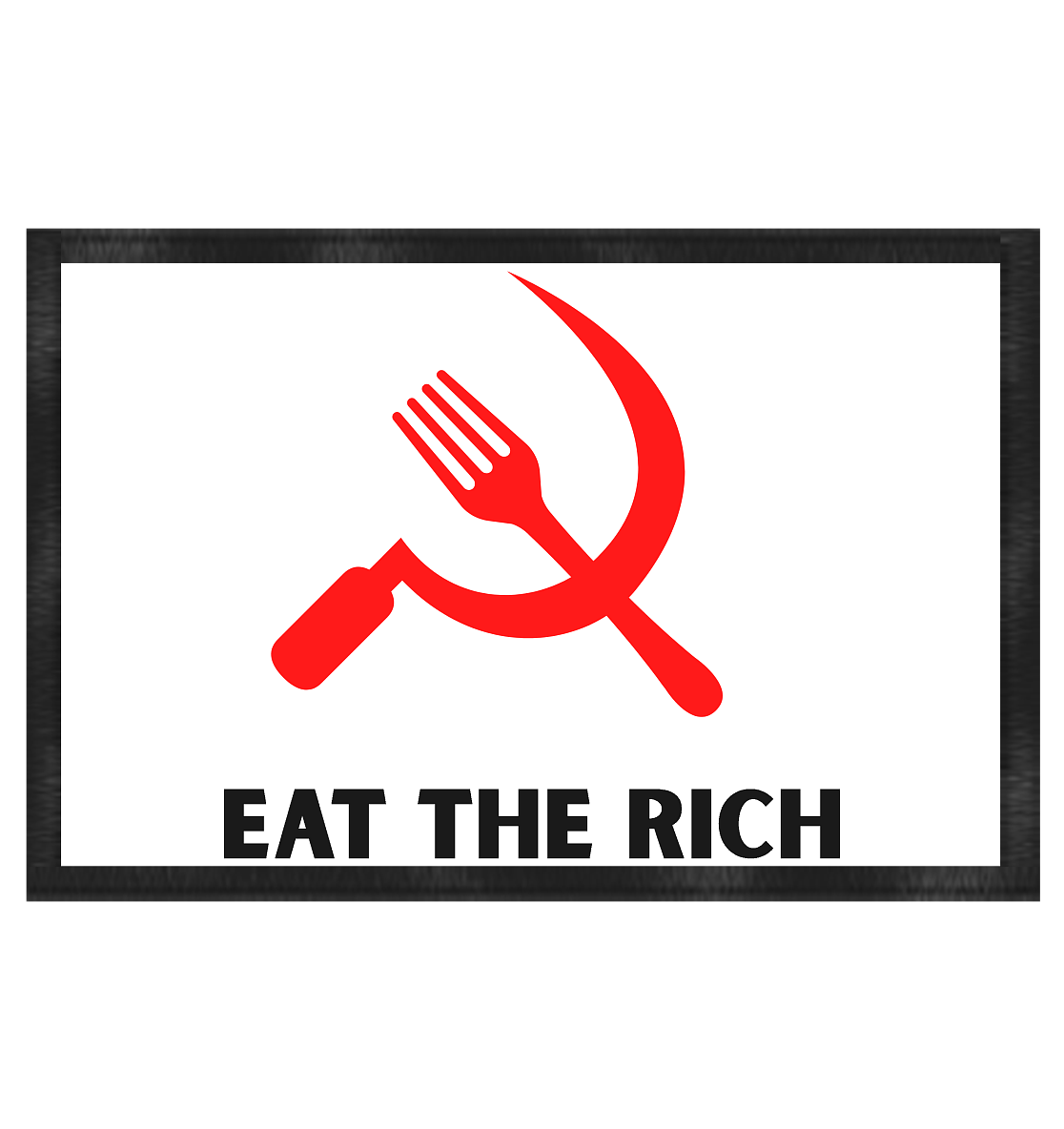 Eat the Rich "Gabel & Sichel Edition" - Fußmatte 60x40cm