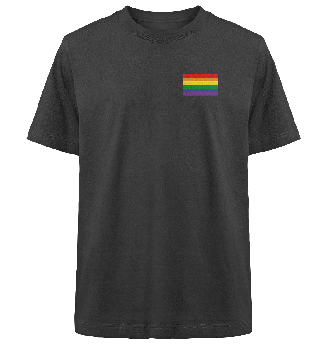 Regenbogen Pride Flag - Heavy Oversized Organic Shirt
