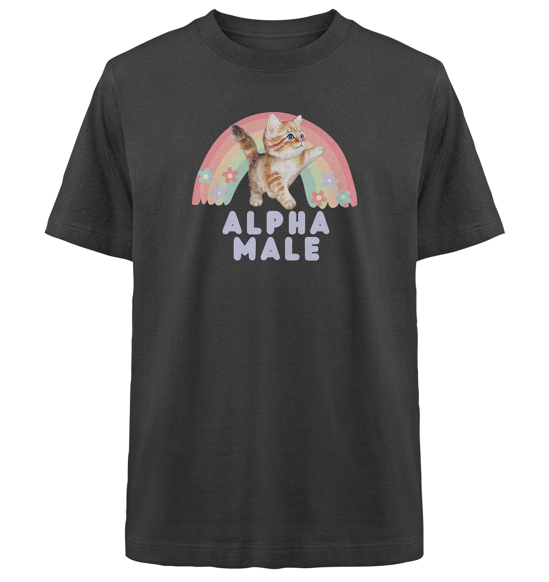 Alpha Male "Rainbow Roar Edition" - Heavy Oversized Organic Shirt