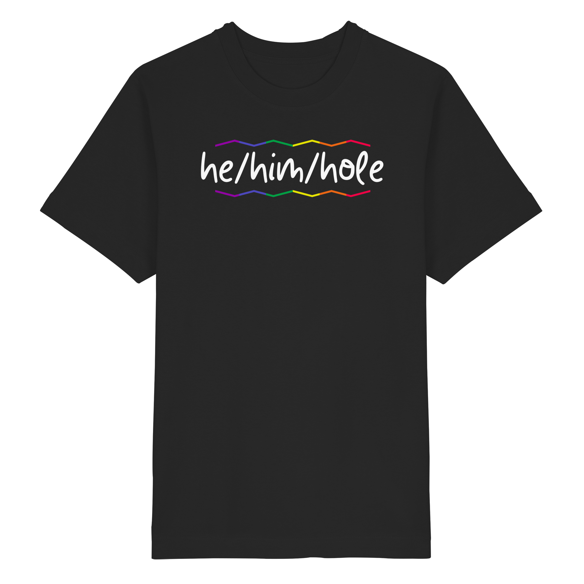 he/him/hole "Pride Waves Edition" - Heavy Oversized Organic Shirt