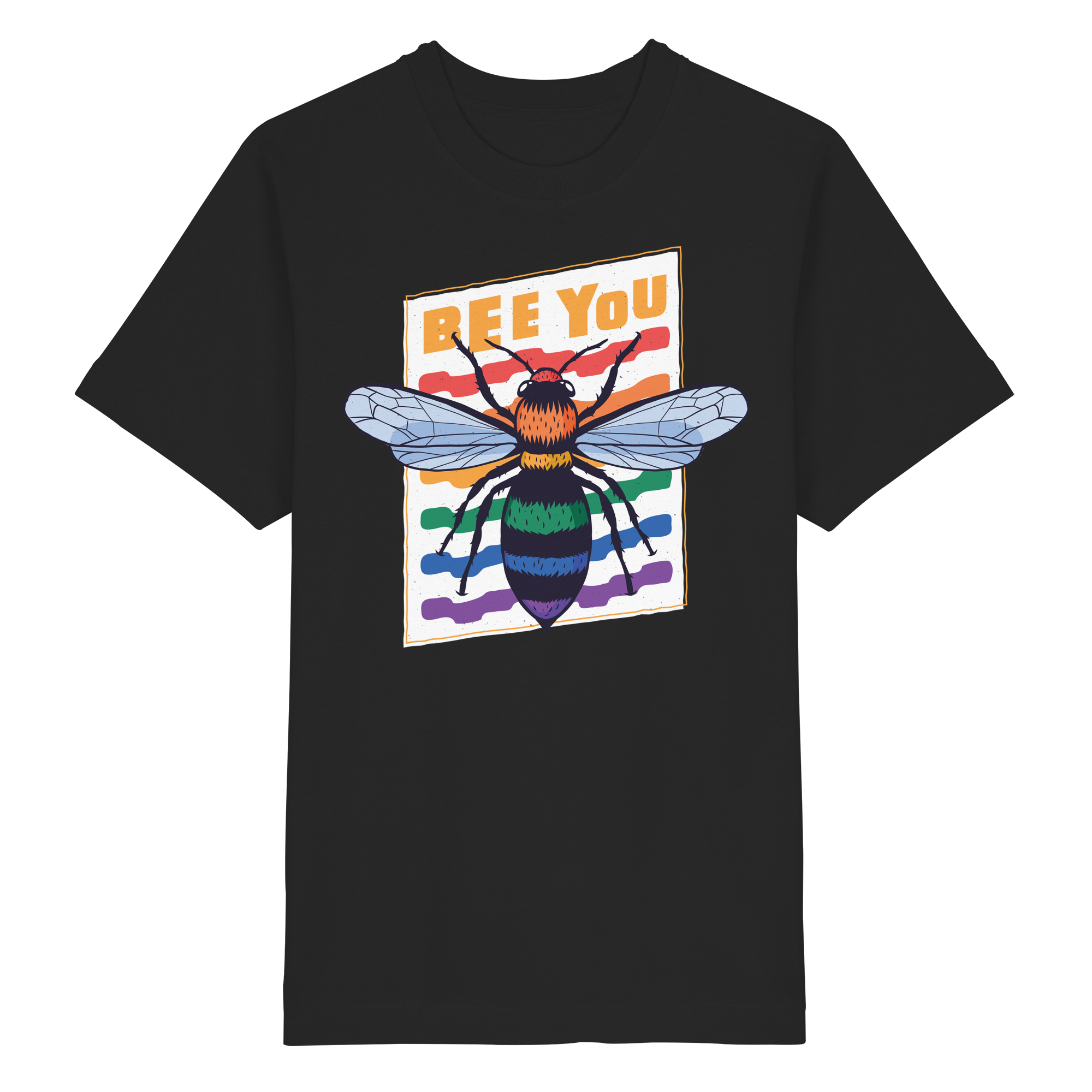 Bee You "Rainbow Edition" - Heavy Oversized Organic Shirt