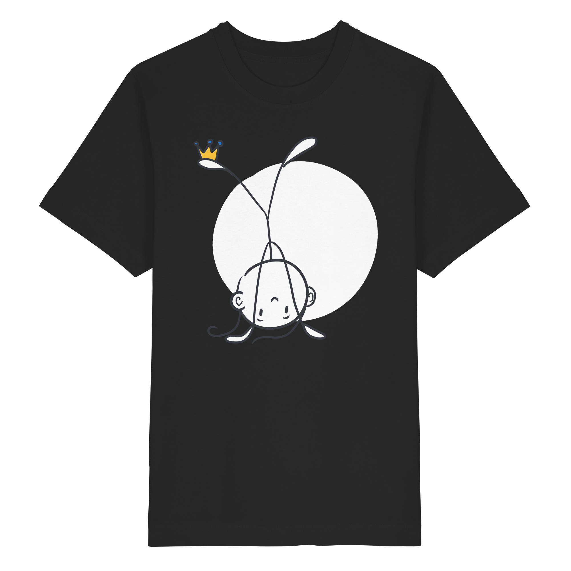 Seelenmännchen "Handstand Edition" Frontprint (dunkel) - Heavy Oversized Organic Shirt