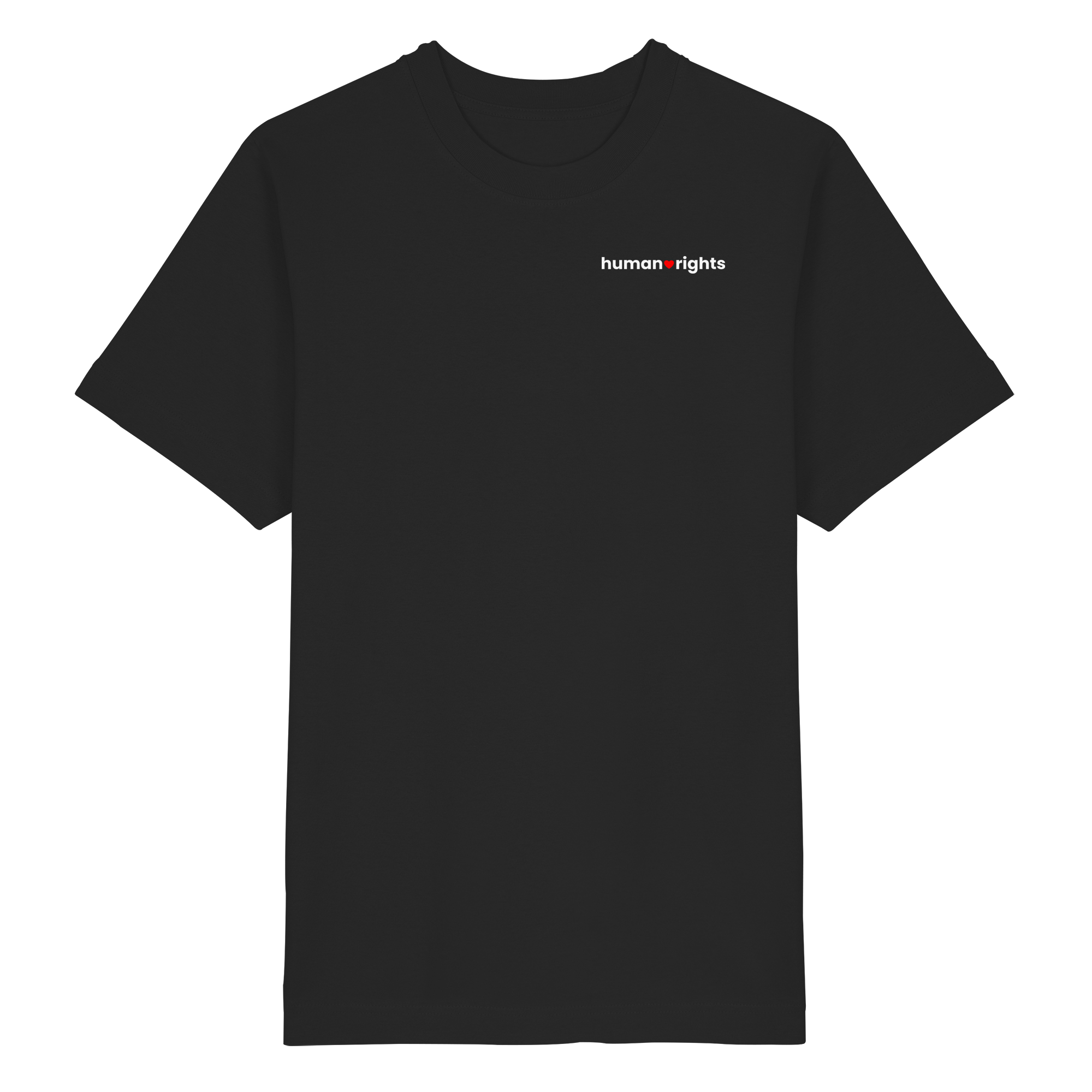 human rights "Red Heart Edition" - Heavy Oversized Organic Shirt