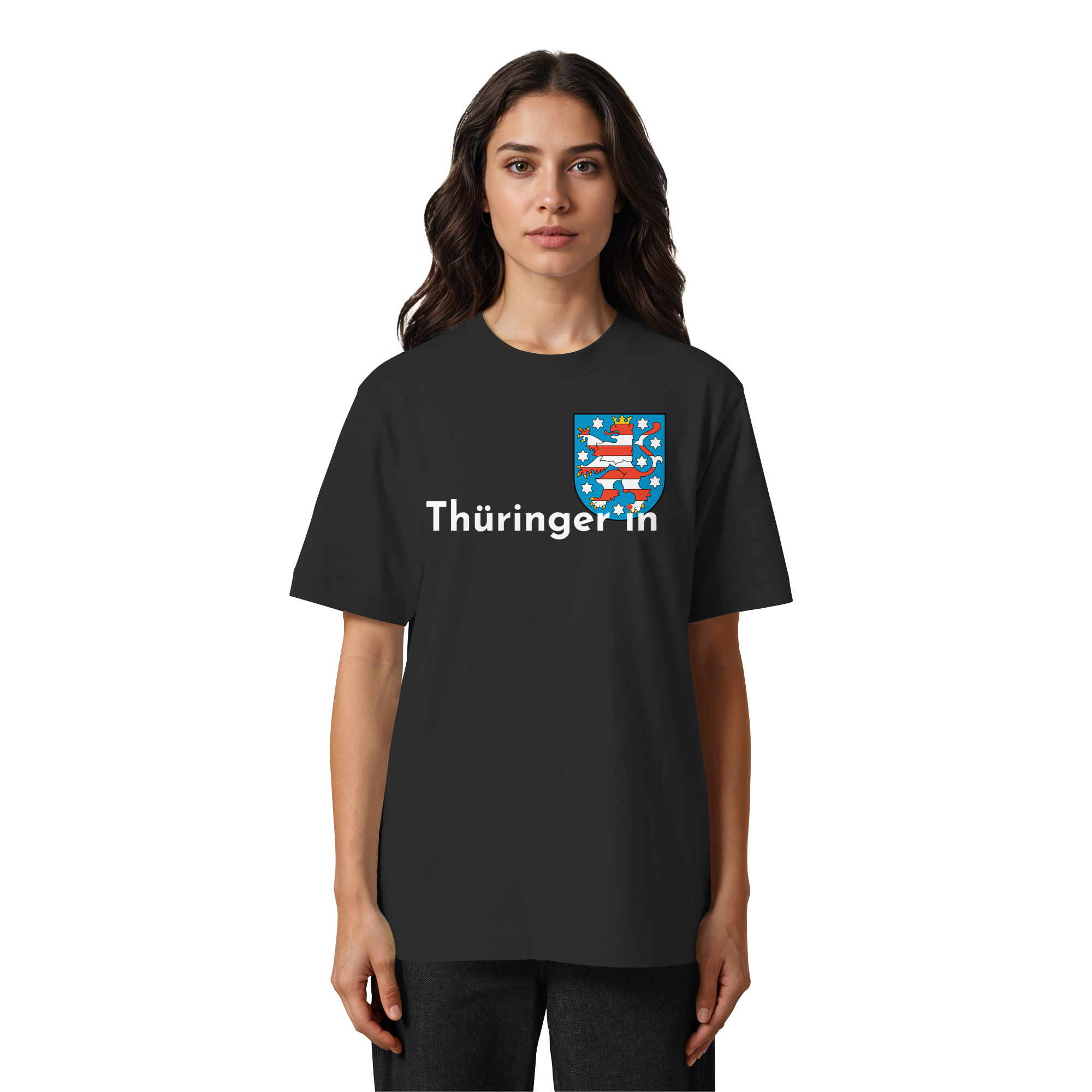 Thüringer*in "Wappen Edition" - Heavy Oversized Organic Shirt