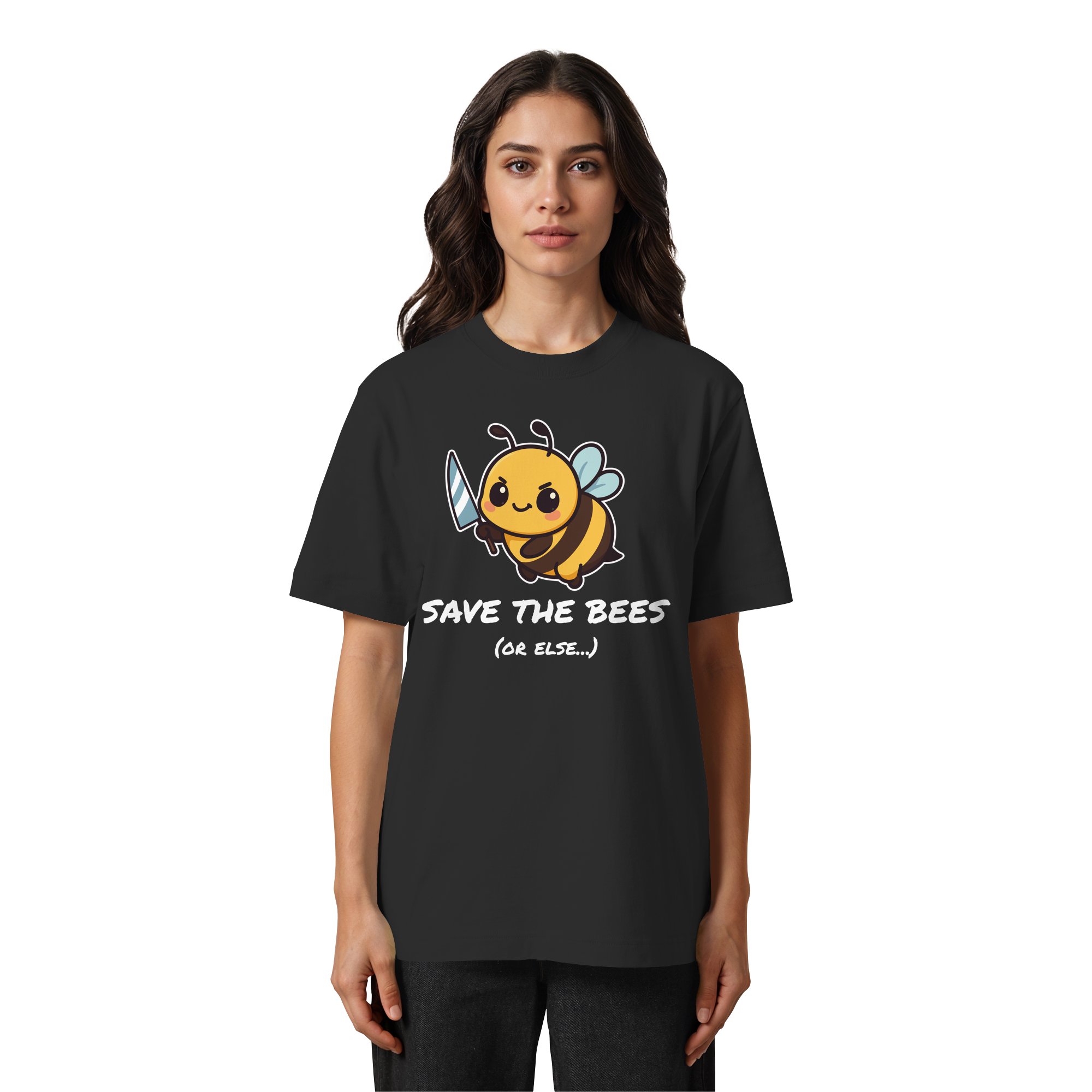 Save The Bees (or else...) - Heavy Oversized Organic Shirt