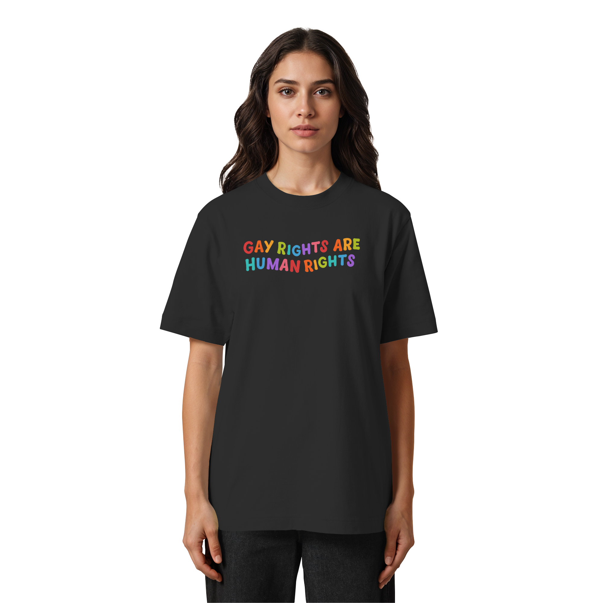 Gay Rights Are Human Rights - Heavy Oversized Organic Shirt