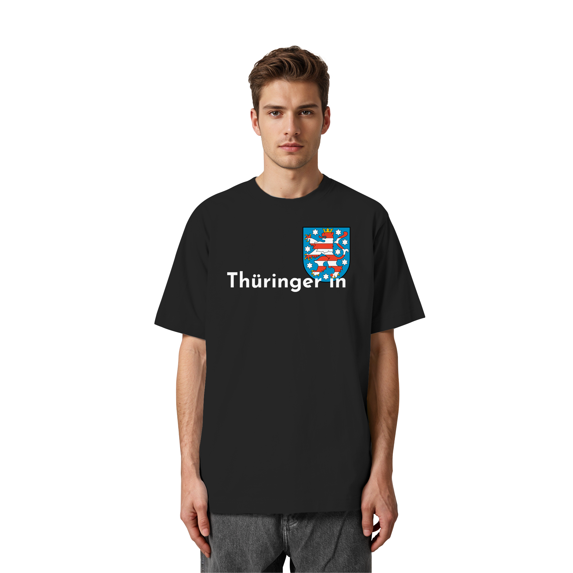 Thüringer*in "Wappen Edition" - Heavy Oversized Organic Shirt