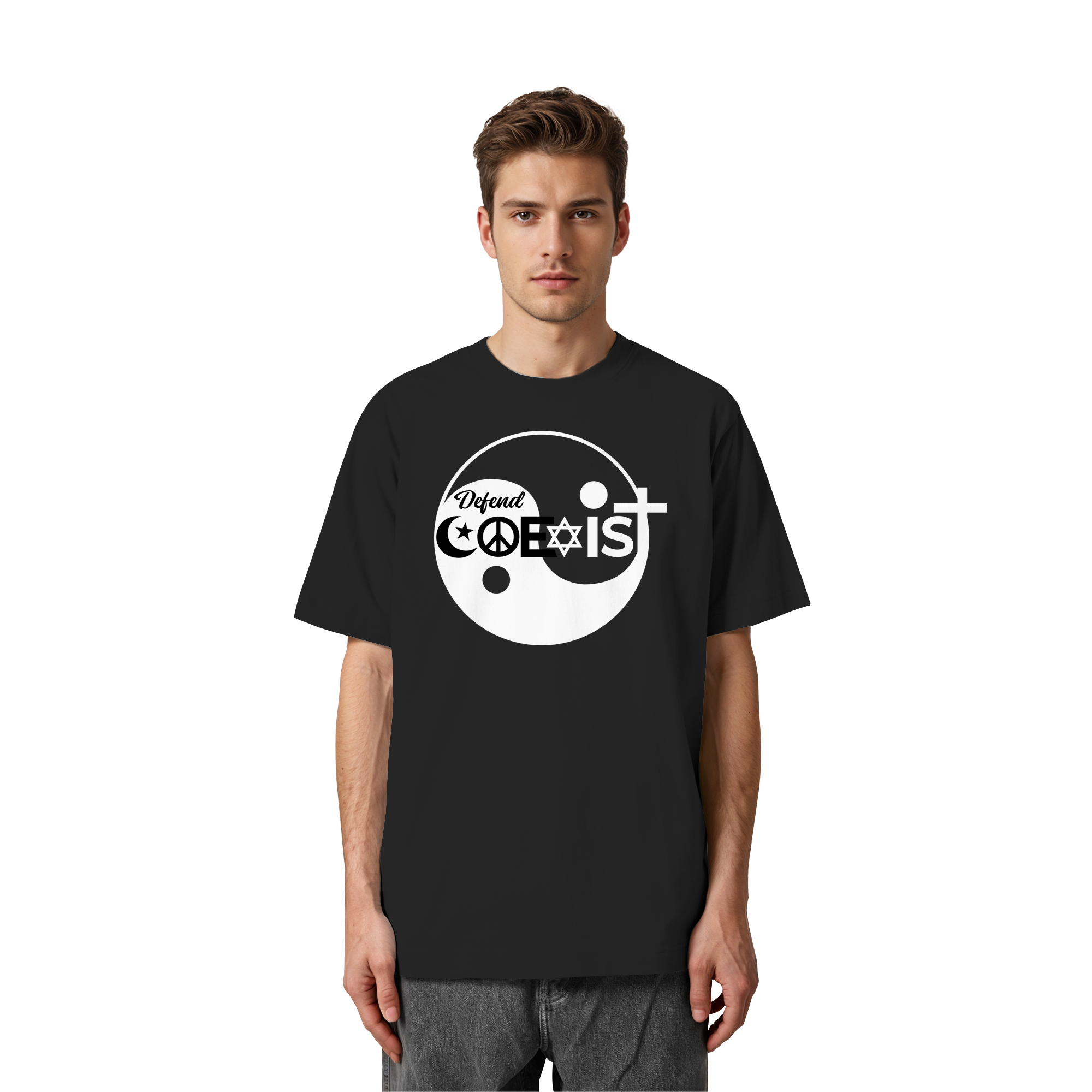 Defend Coexistence - Heavy Oversized Organic Shirt