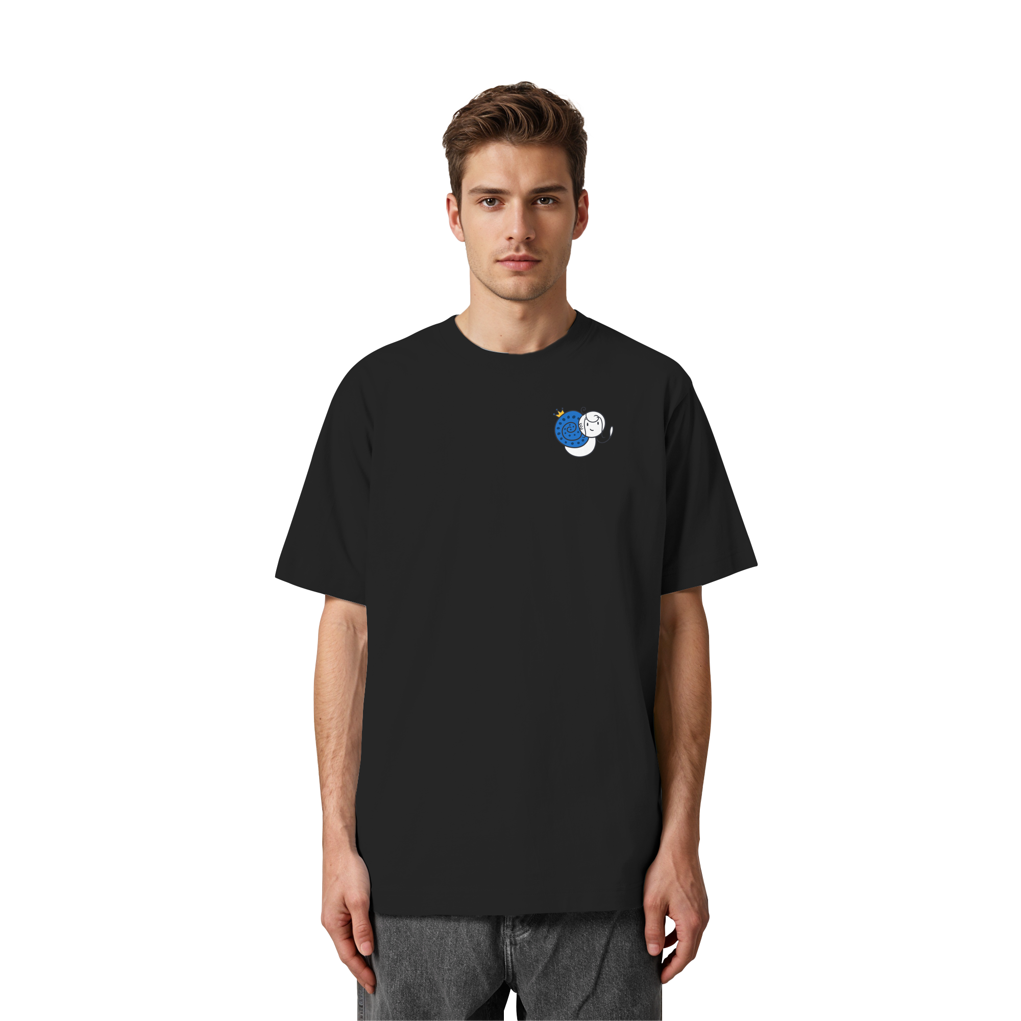 Meine Heilung braucht Zeit "Bunte Edition" Backprint - Heavy Oversized Organic Shirt