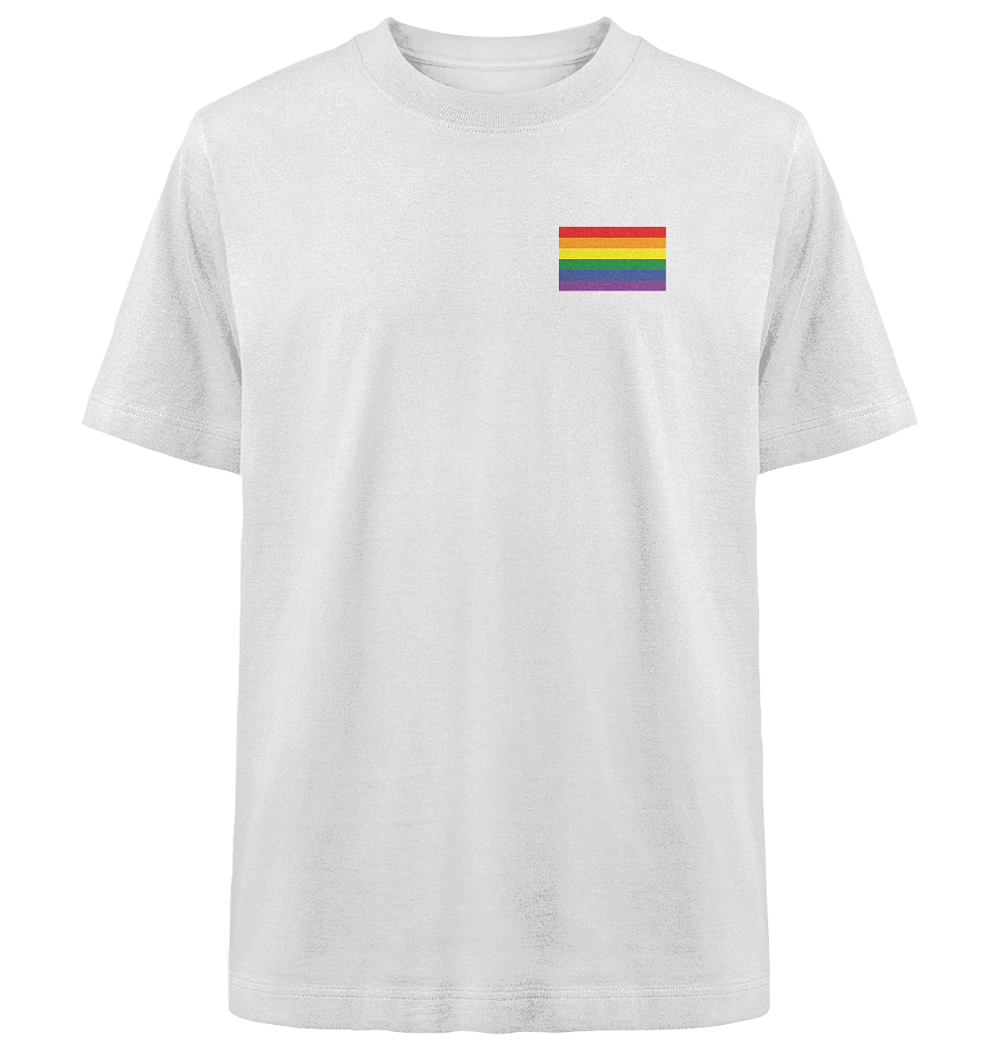 Regenbogen Pride Flag - Heavy Oversized Organic Shirt