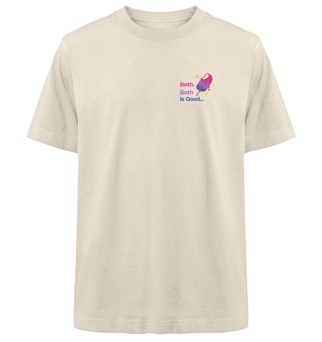 Bi Pride: Both is Good - Heavy Oversized Organic Shirt