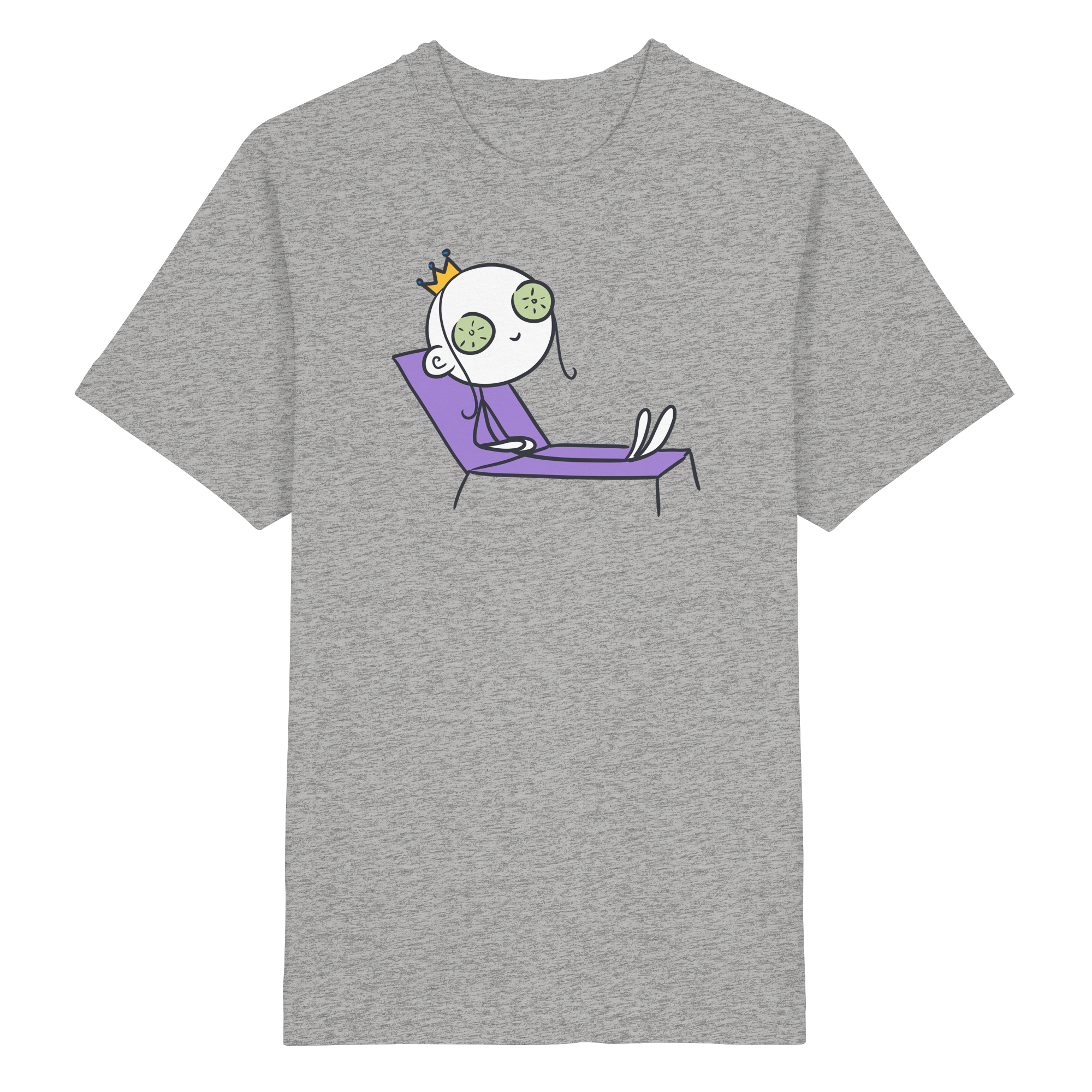 Seelenmännchen "Chill Out Edition" Frontprint - Heavy Oversized Organic Shirt