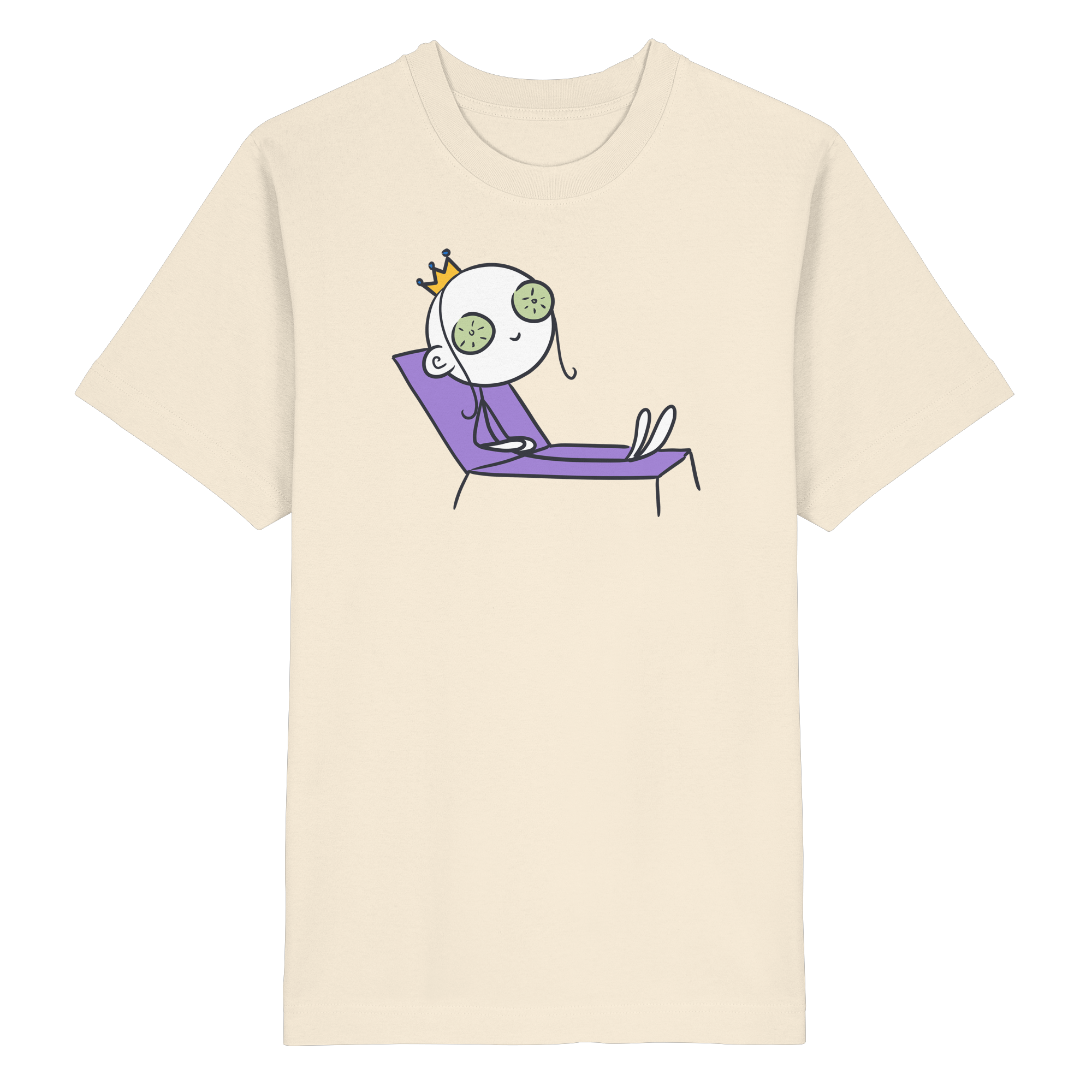 Seelenmännchen "Chill Out Edition" Frontprint - Heavy Oversized Organic Shirt