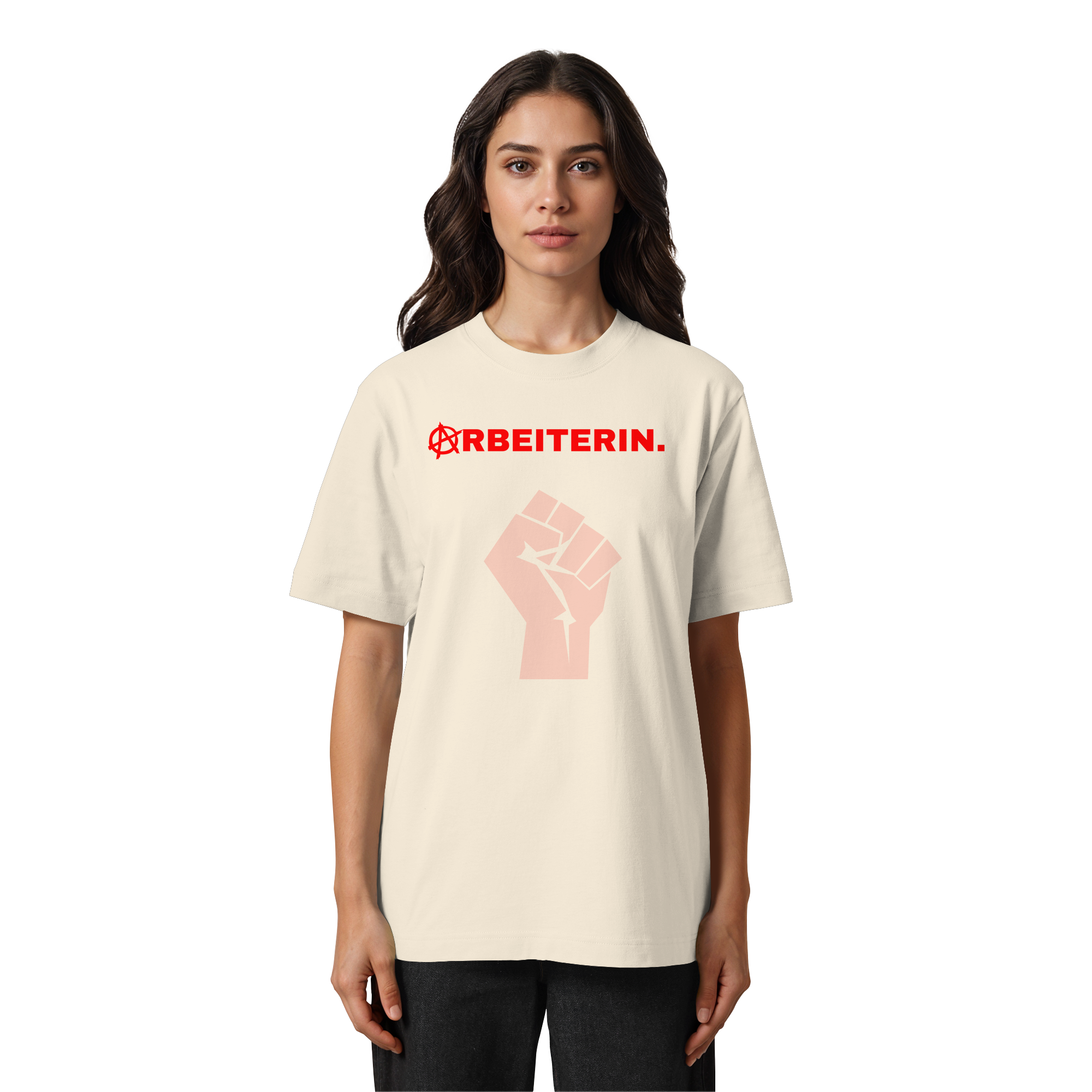 ARBEITERIN. "Solidarisch und Frei Edition" - Heavy Oversized Organic Shirt