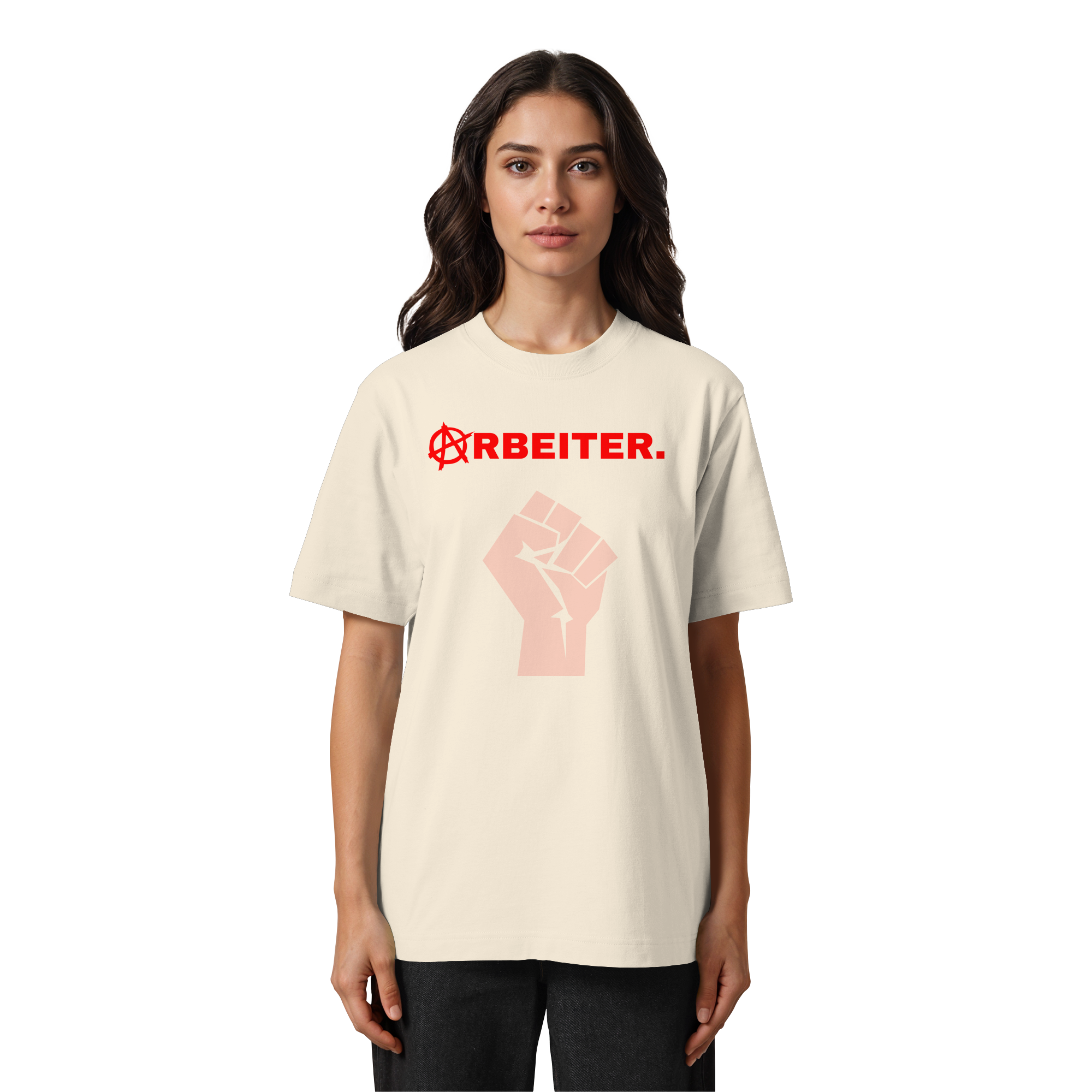 ARBEITER. "Solidarisch und Frei Edition" - Heavy Oversized Organic Shirt