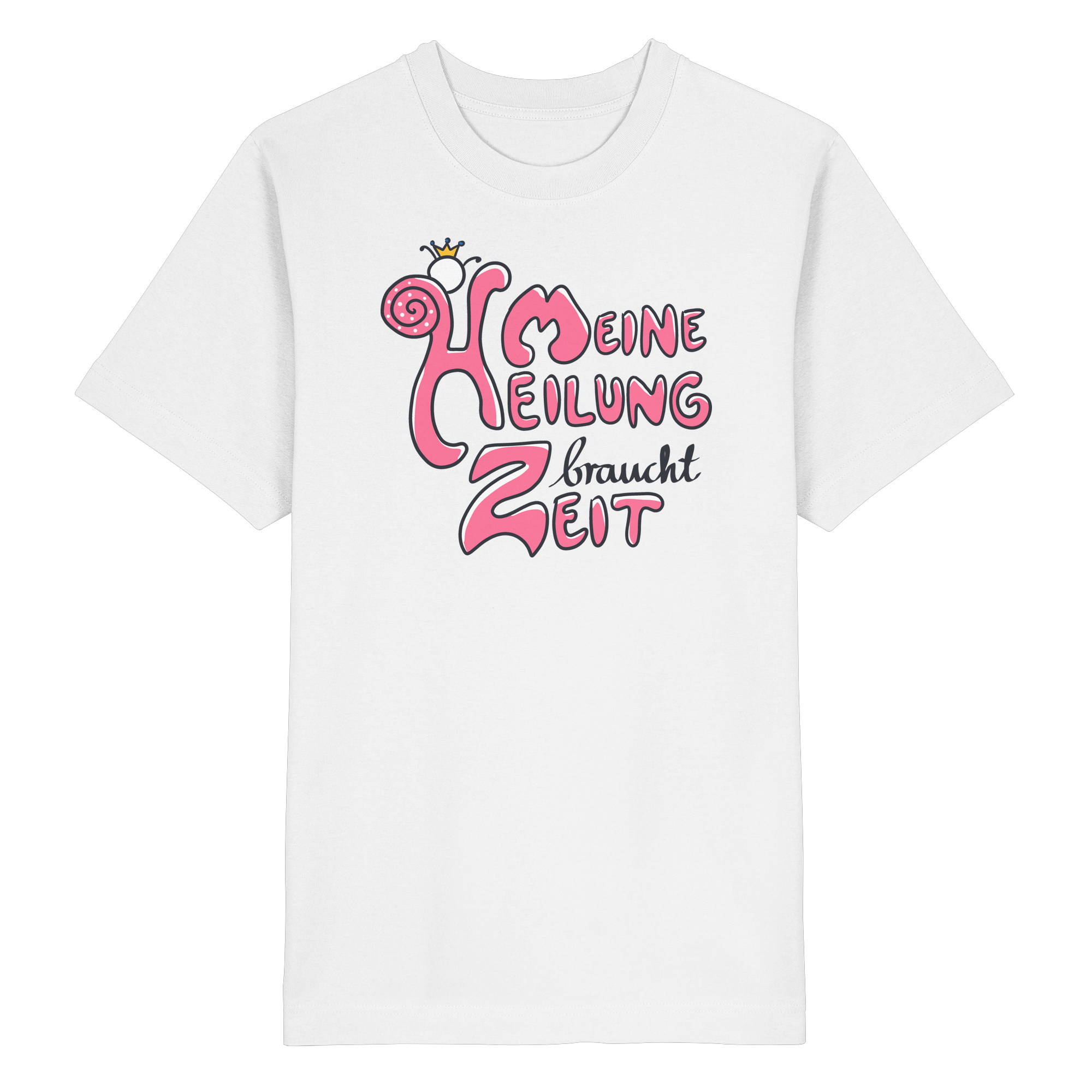 Meine Heilung braucht Zeit "Pinke Edition" - Heavy Oversized Organic Shirt