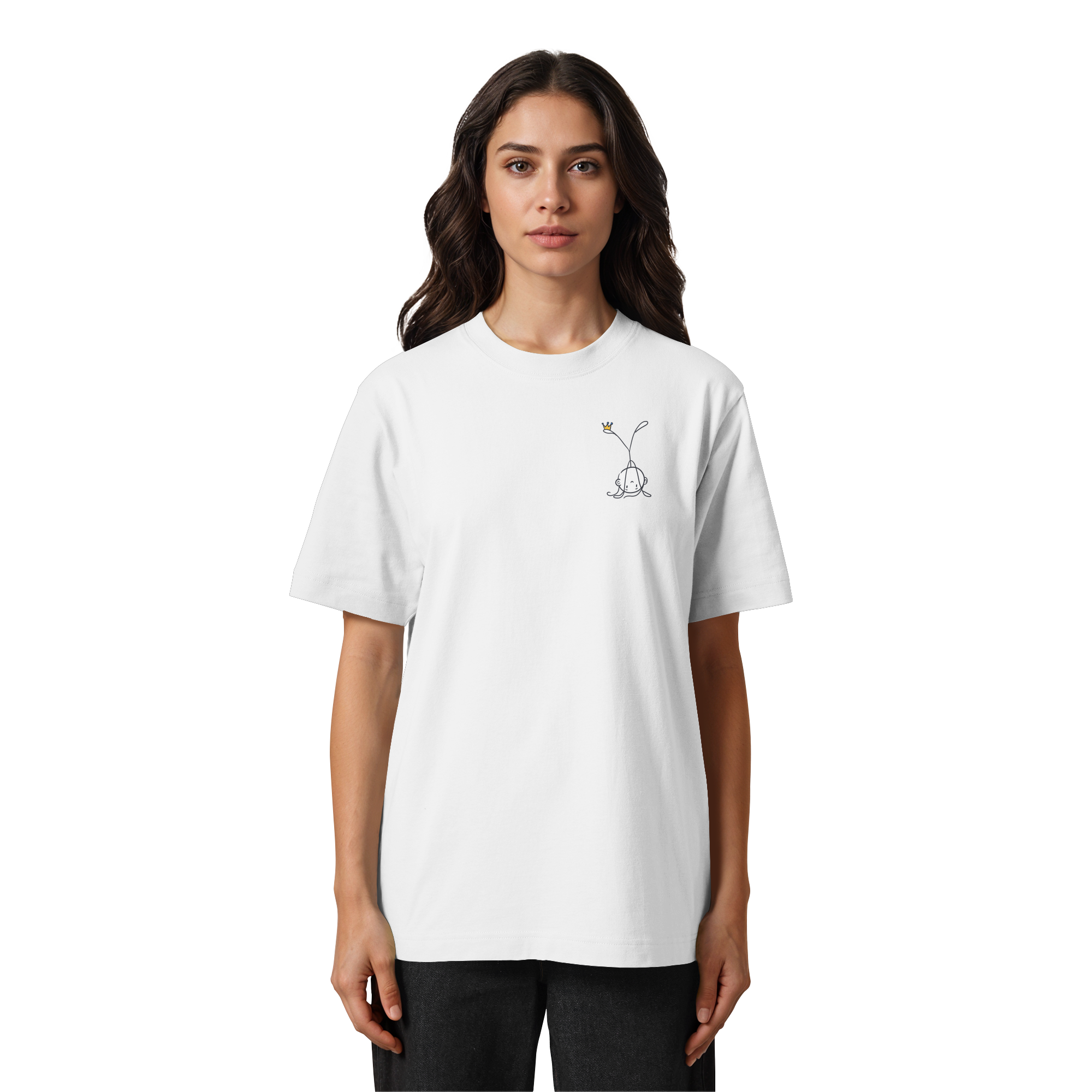 Mein Körper gehört mir "Schwarze Edition" Backprint - Heavy Oversized Organic Shirt