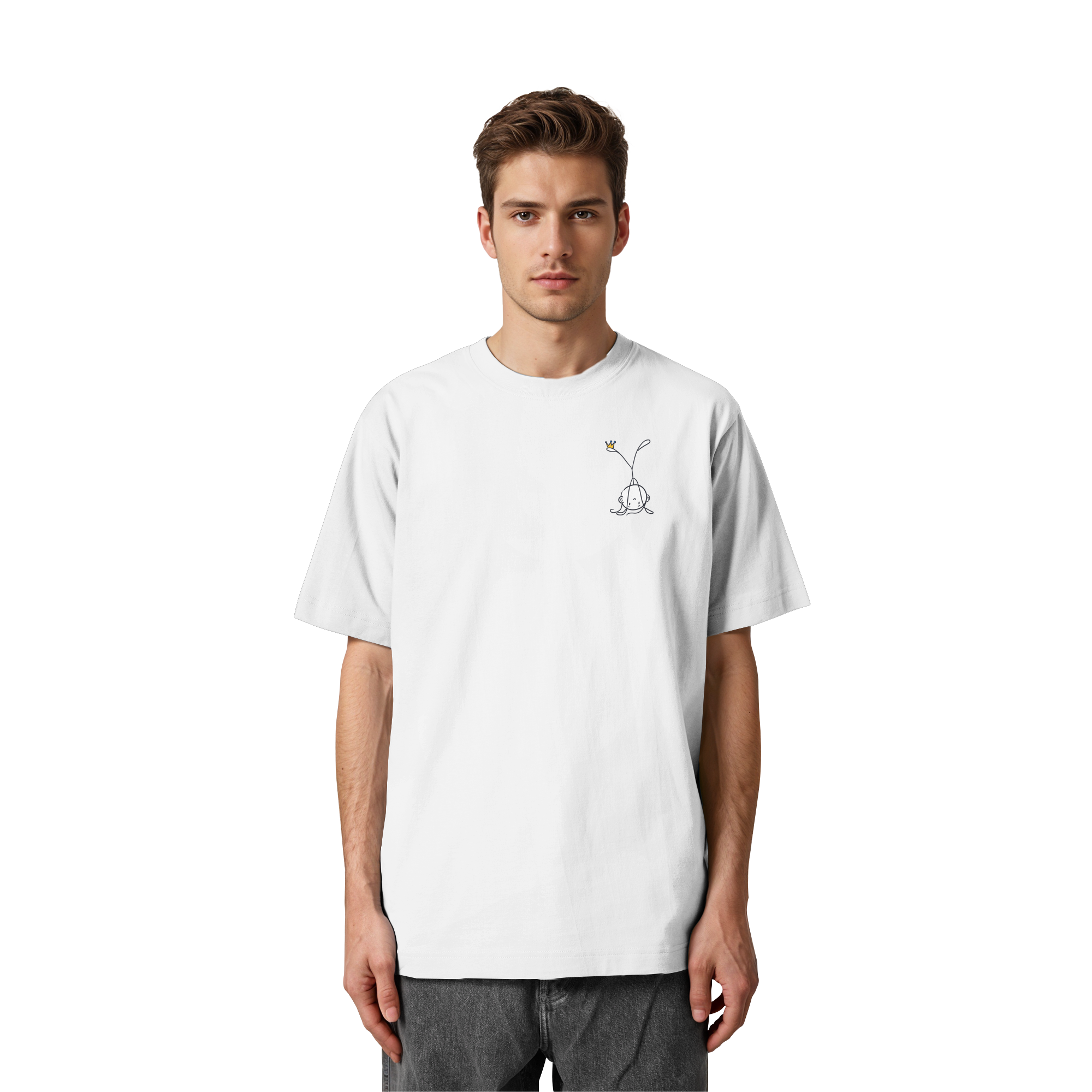 Mein Körper gehört mir "Schwarze Edition" Backprint - Heavy Oversized Organic Shirt