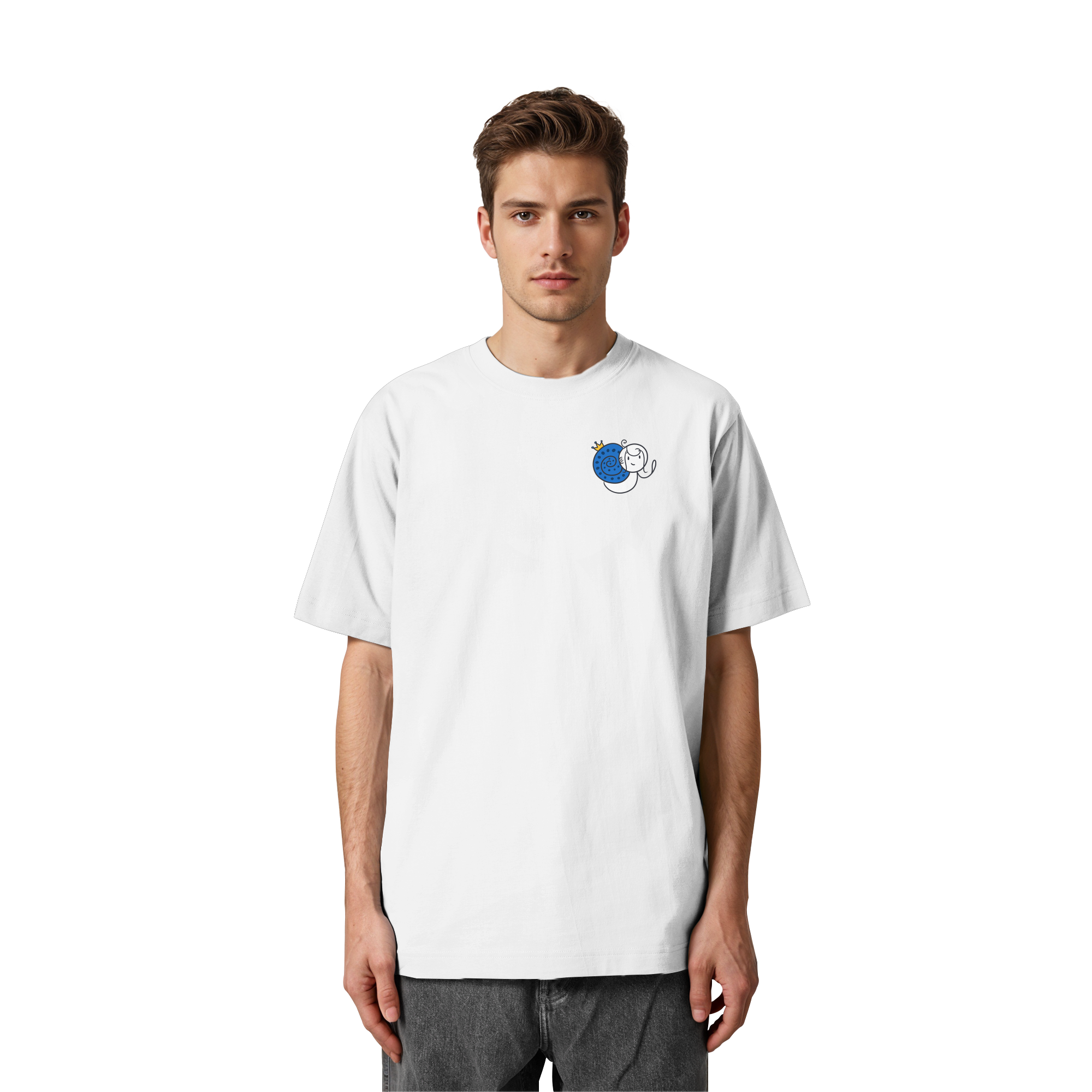 Meine Heilung braucht Zeit "Schwarze Edition" Backprint - Heavy Oversized Organic Shirt