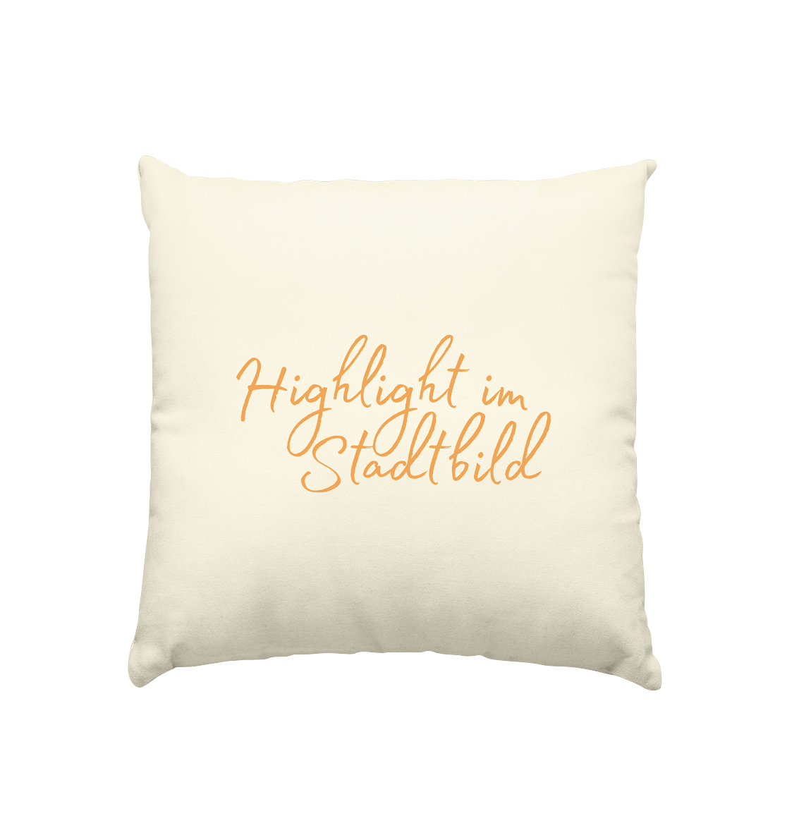 Highlight im Stadtbild - Kissen natur 40x40cm