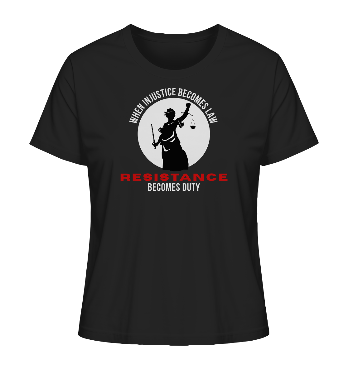 When Injustice becomes Law Resistance becomes Duty - Ladies Organic Shirt