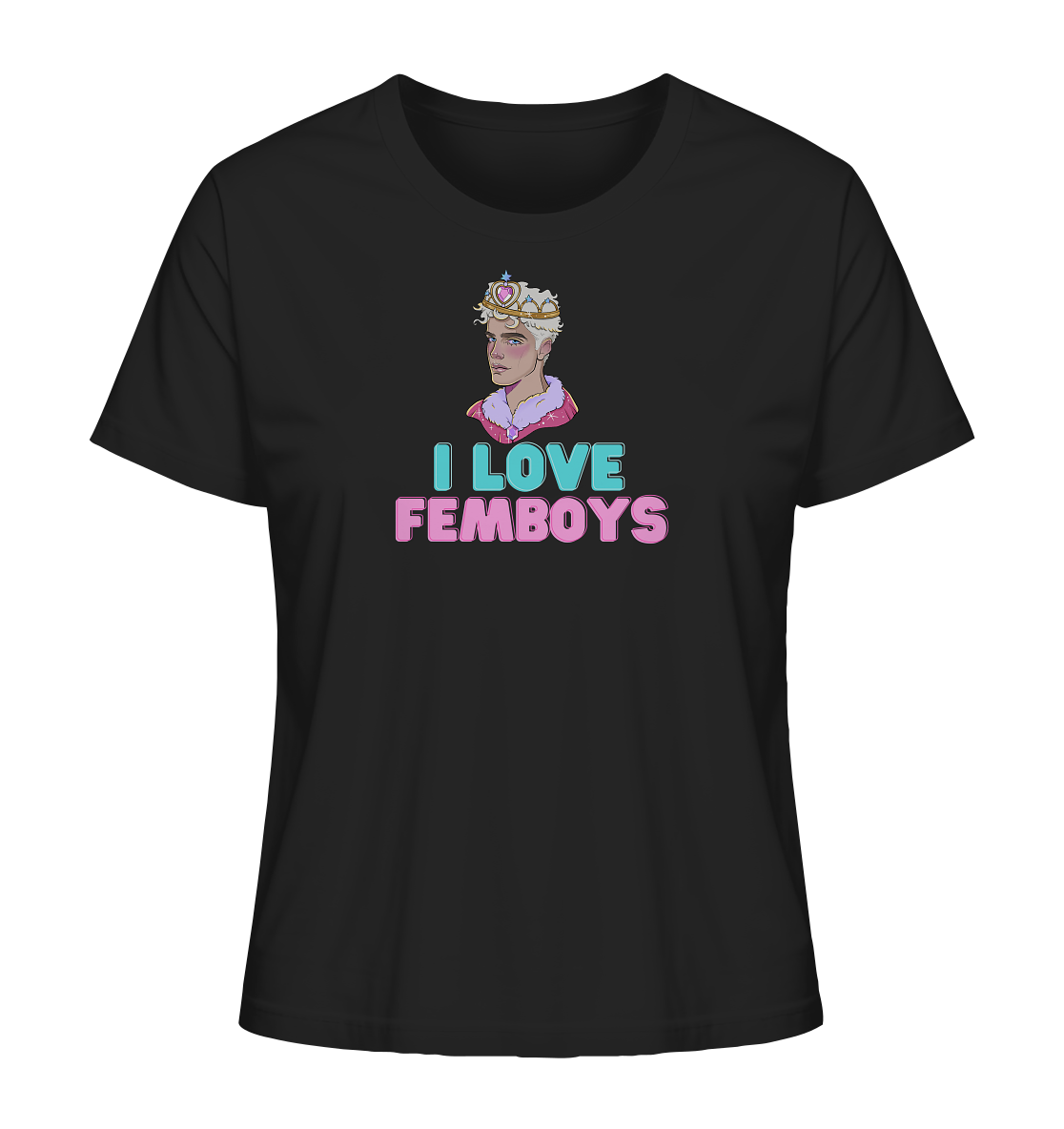 I Love Femboys "Royal Blush Edition" - Ladies Organic Shirt