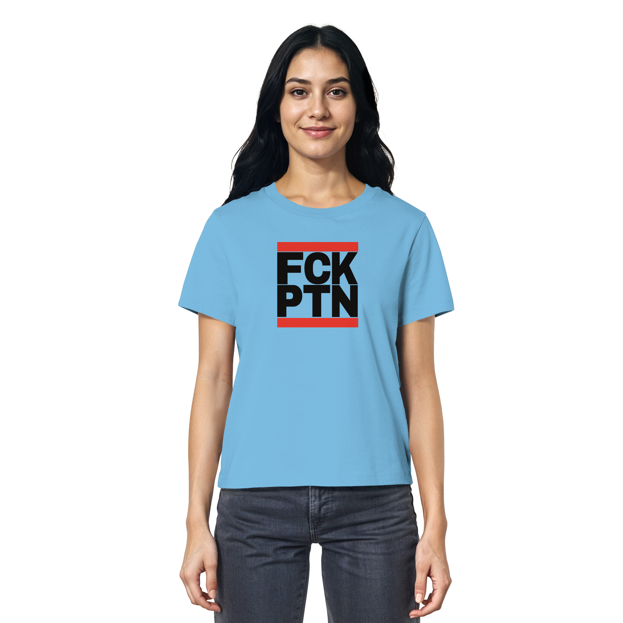 FCK PTN (schwarze Schrift) - Ladies Organic Shirt