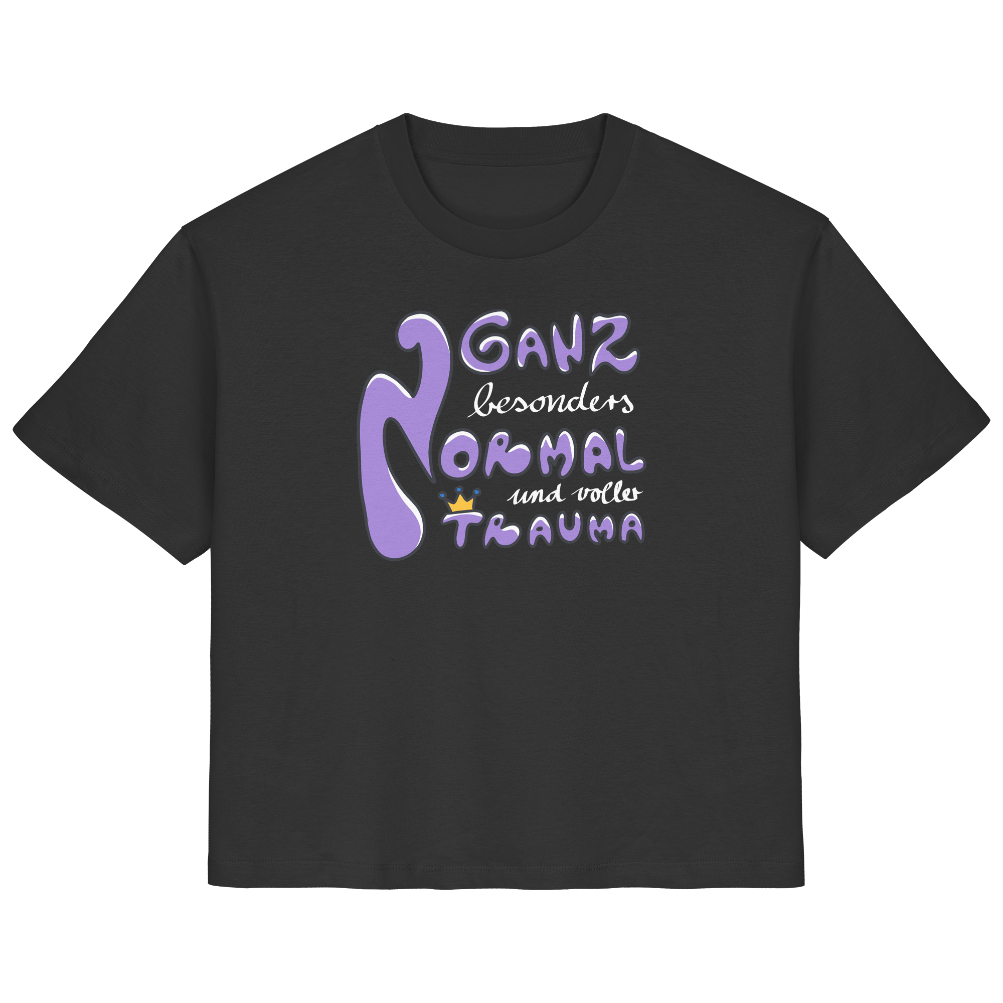 Ganz besonders Normal und voller Trauma "Lila Edition" - Ladies Organic Shirt