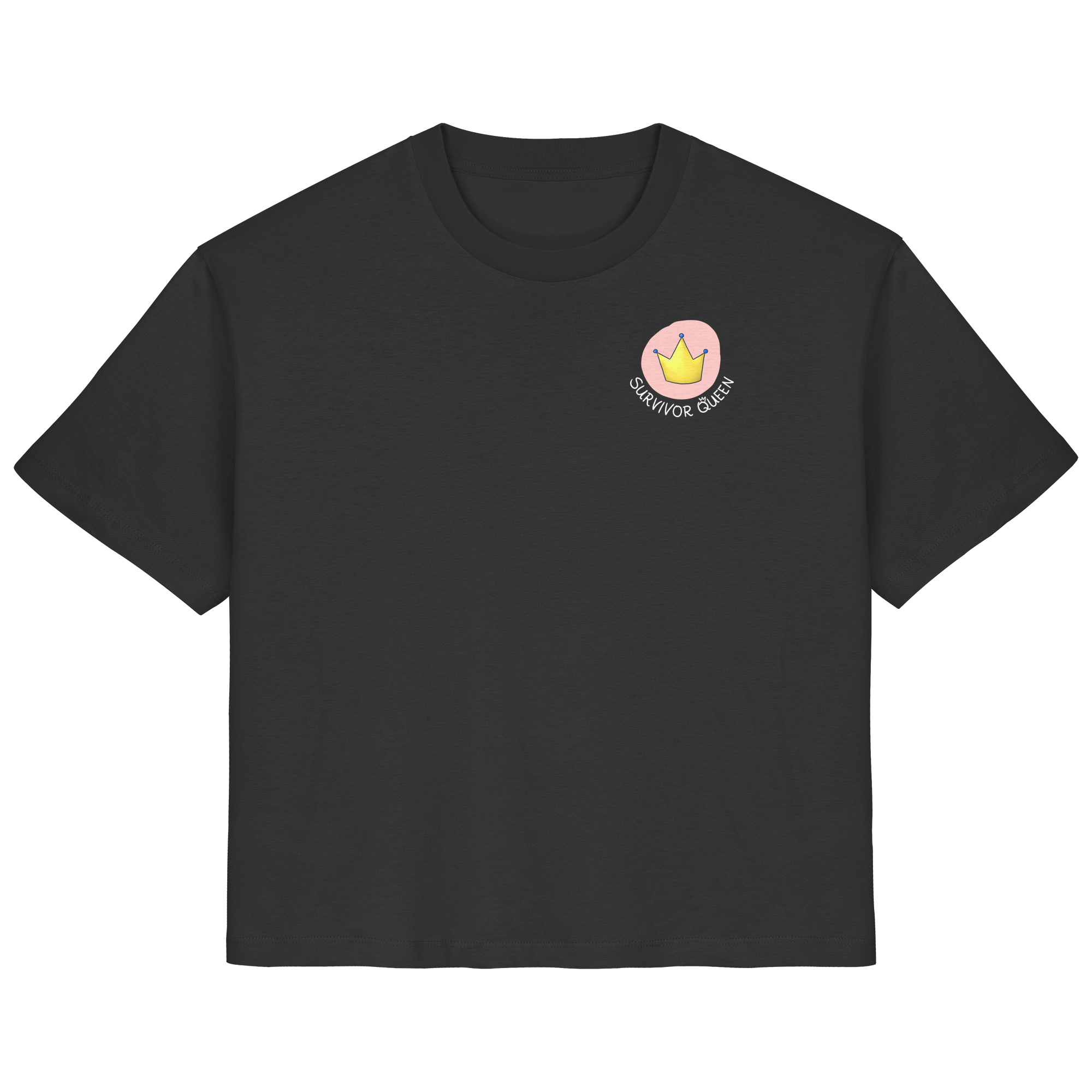 Survivor Queens Logo "Schriftzug Edition" Brustprint (dunkel) - Ladies Organic Shirt