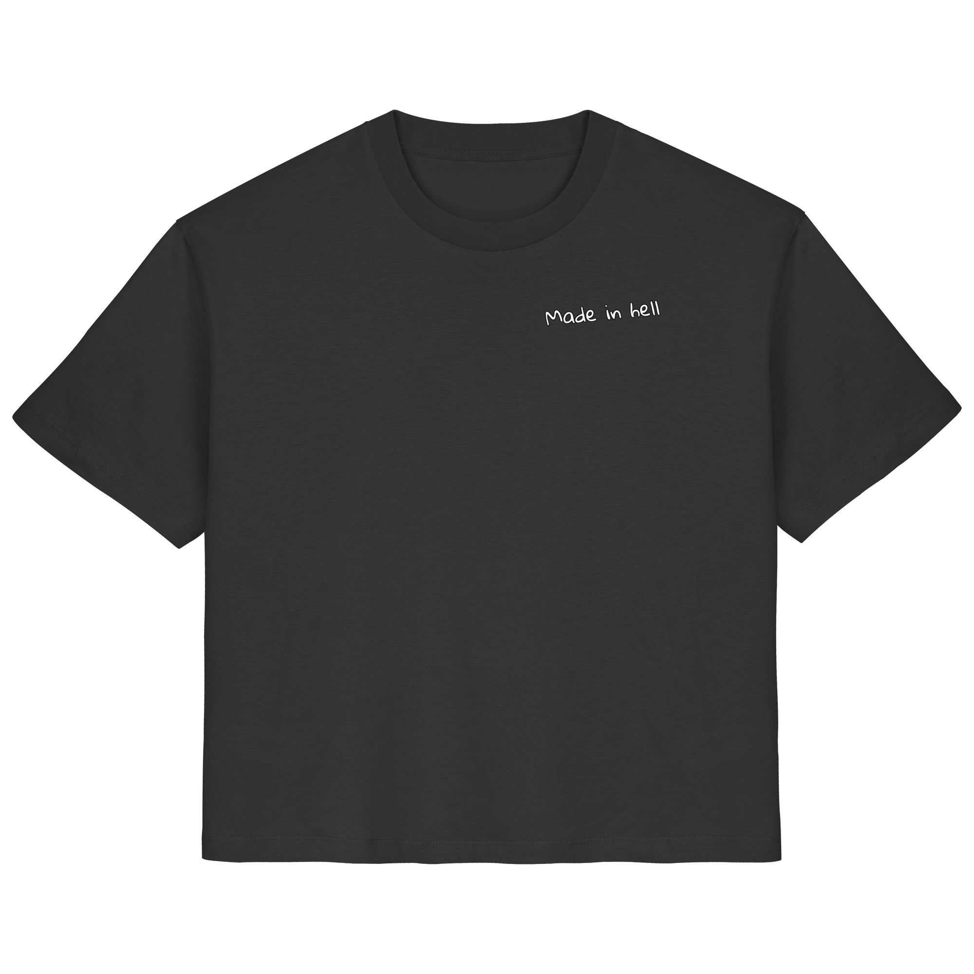 made in hell "Regenbogen Flammen Edition" Backprint - Ladies Organic Shirt