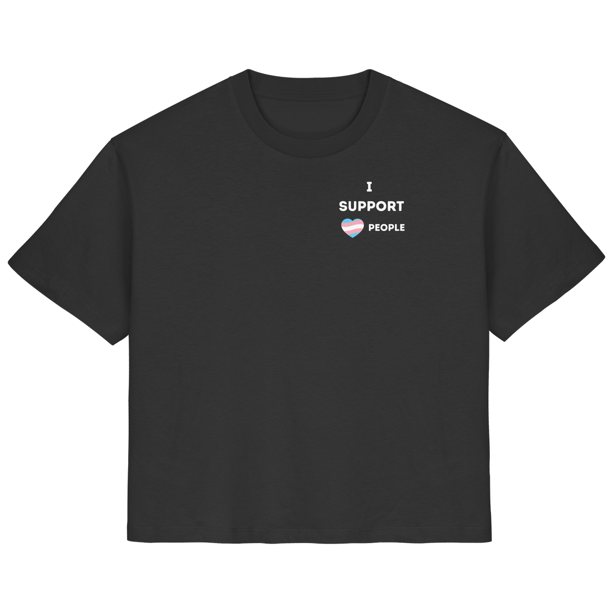 I support Trans People - Ladies Organic Shirt