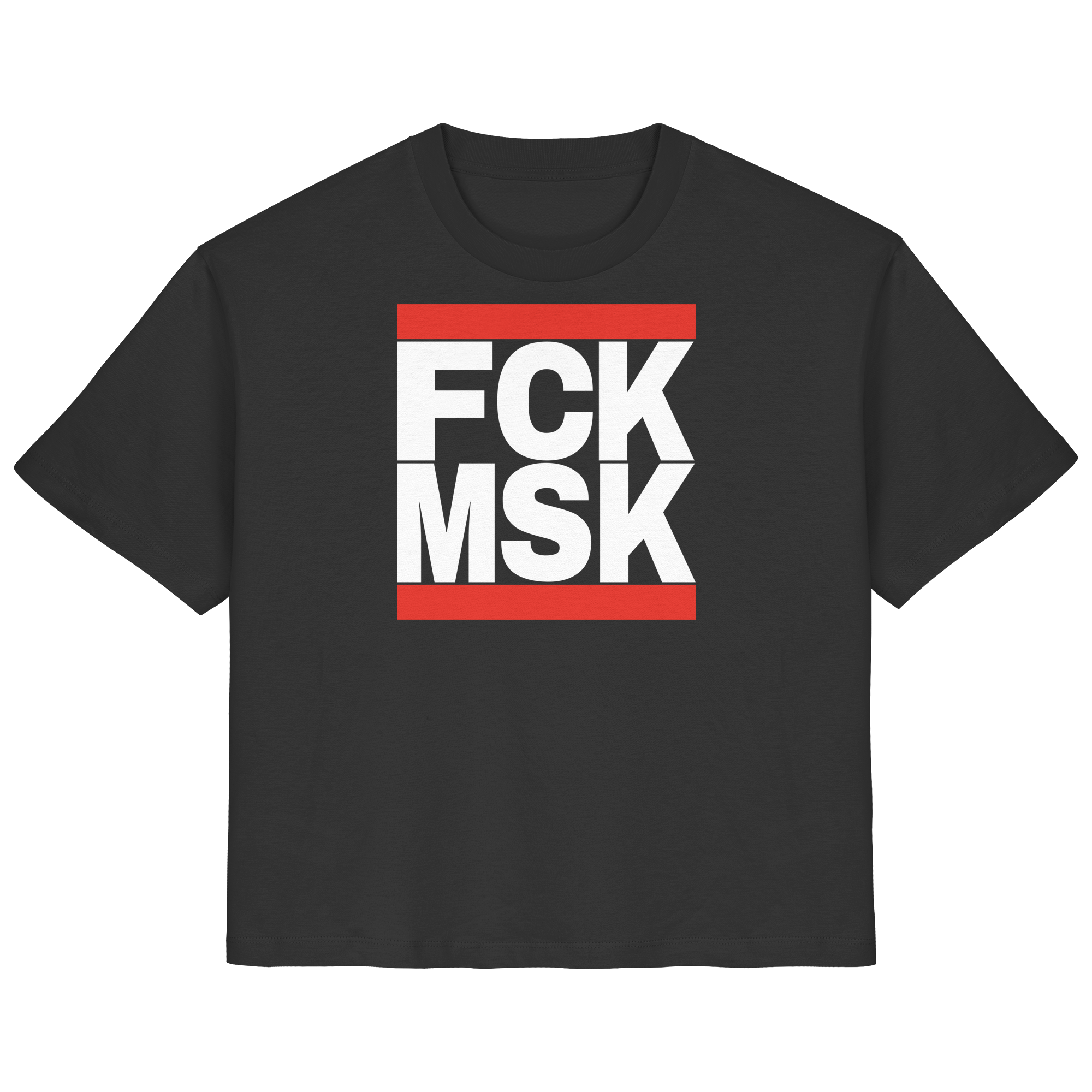FCK MSK (weiße Schrift) - Ladies V-Neck Shirt