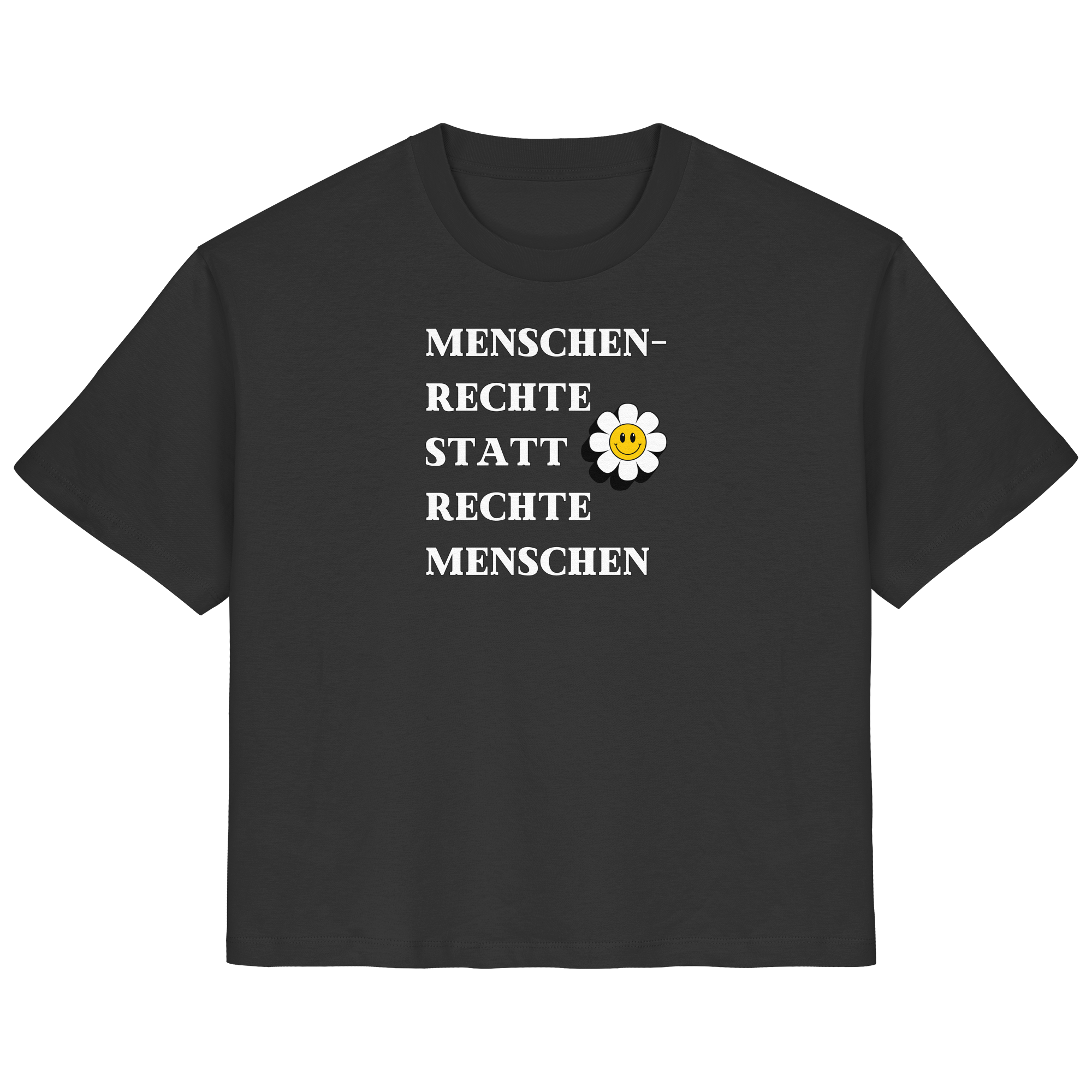 Menschenrechte statt rechte Menschen - Ladies Organic Shirt