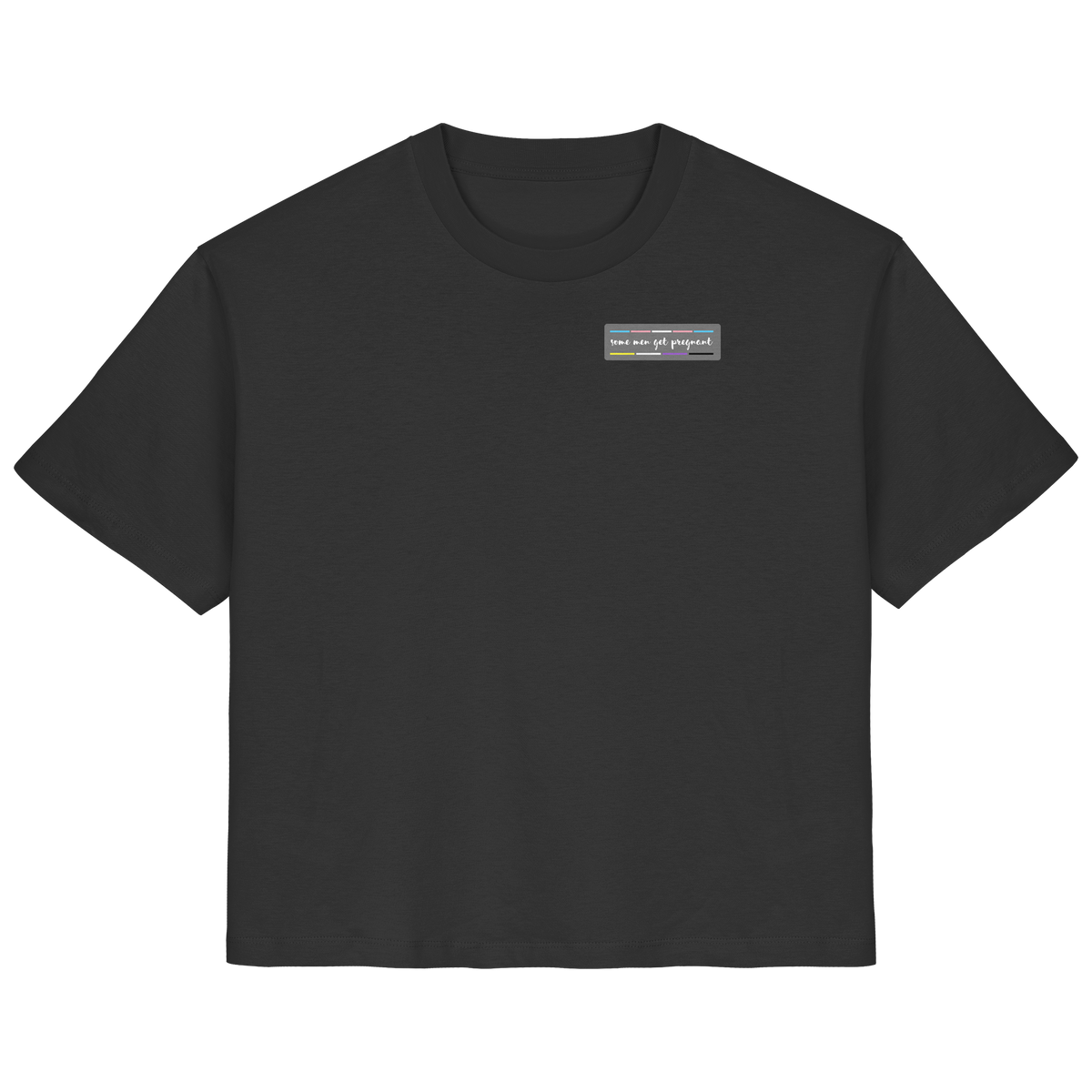 some men get pregnant "Trans Stripes Edition" - Ladies Organic Shirt