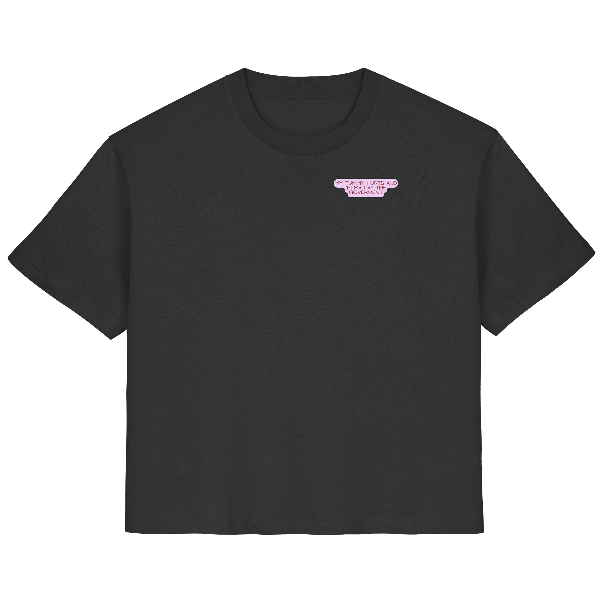 My Tummy Hurts and I'm Mad at the Government - Ladies Organic Shirt
