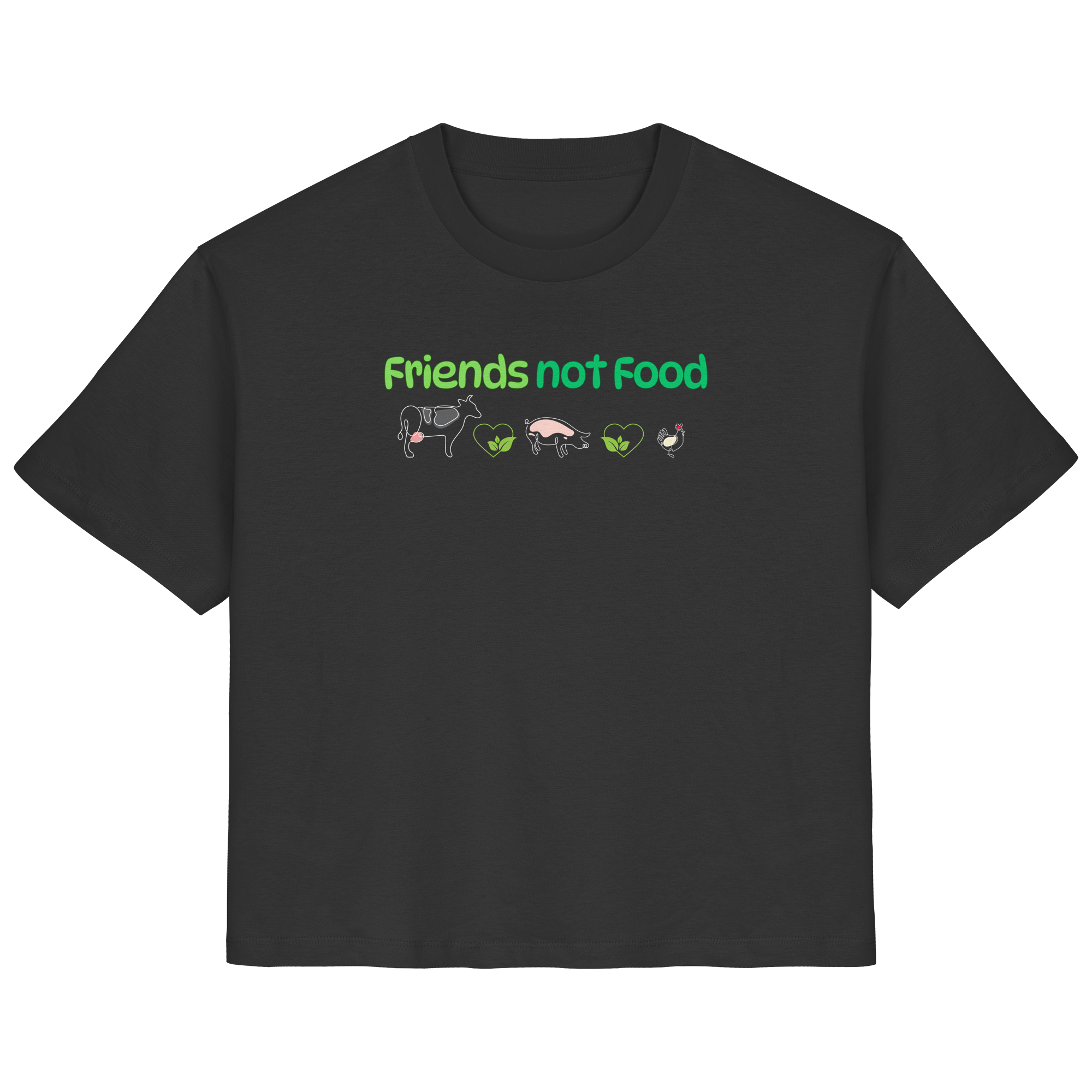 Friends Not Food - Ladies Organic Shirt