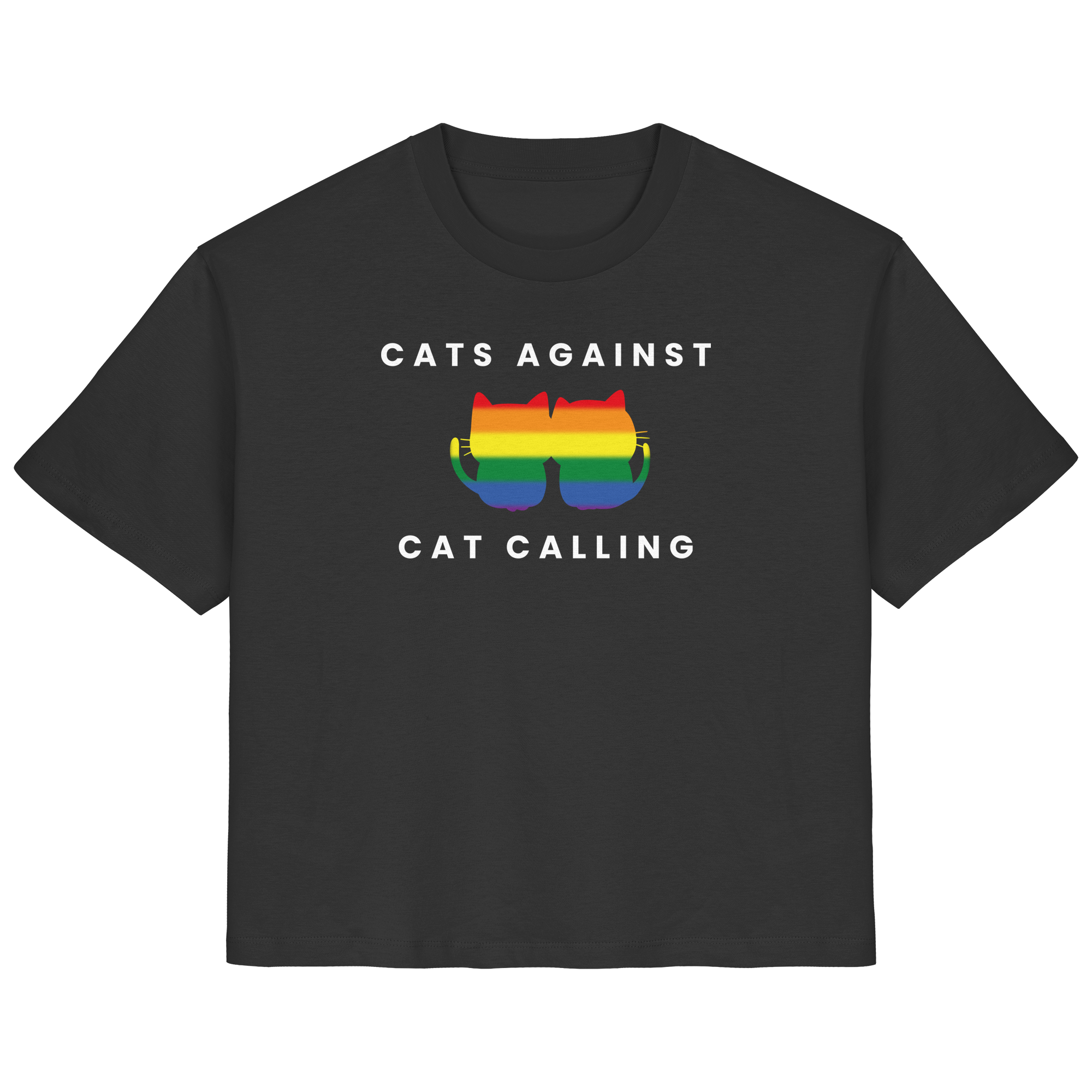 Cats Against Catcalling "Rainbow Edition" - Ladies Organic Shirt