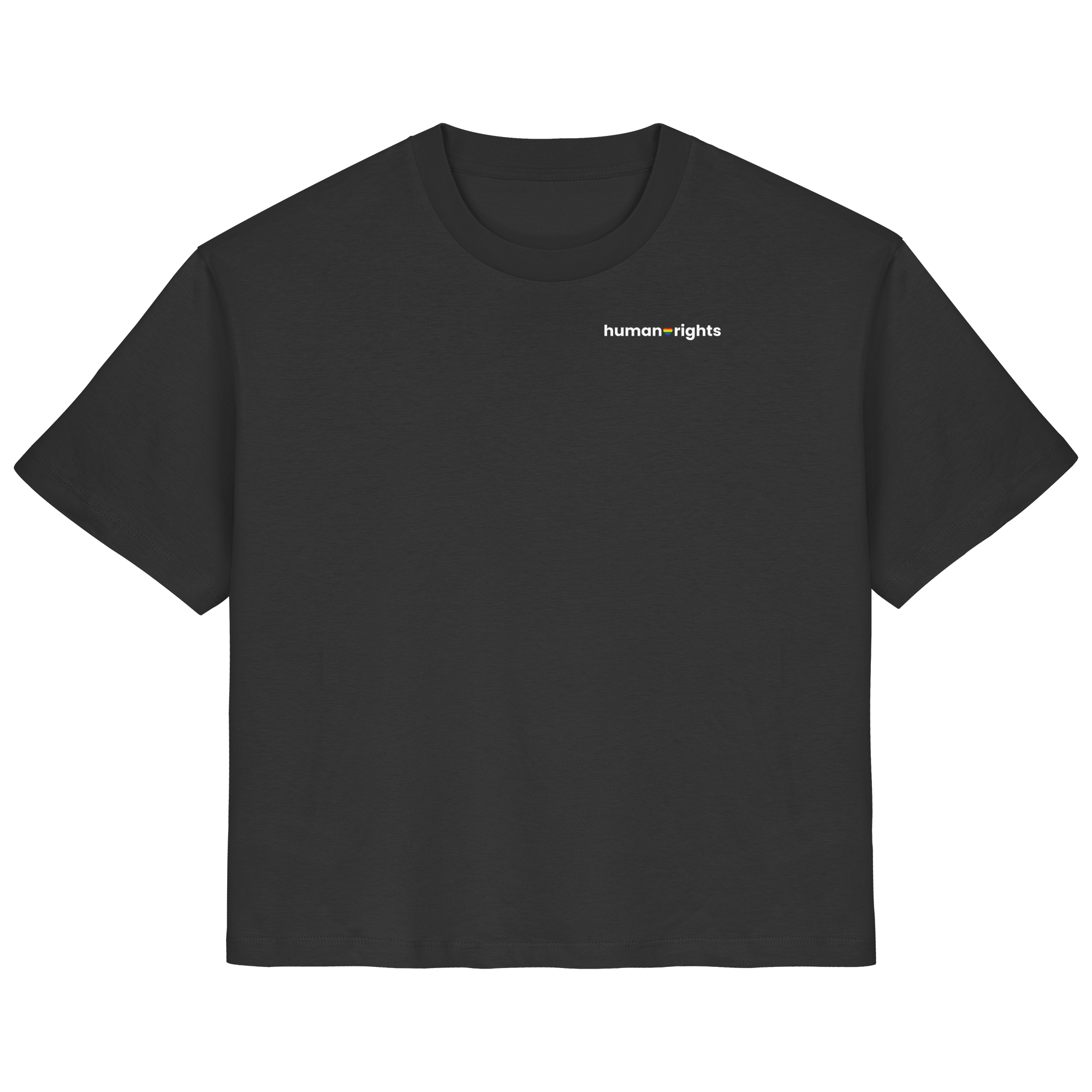 human Rights "Rainbow Heart Edition" - Ladies Organic Shirt