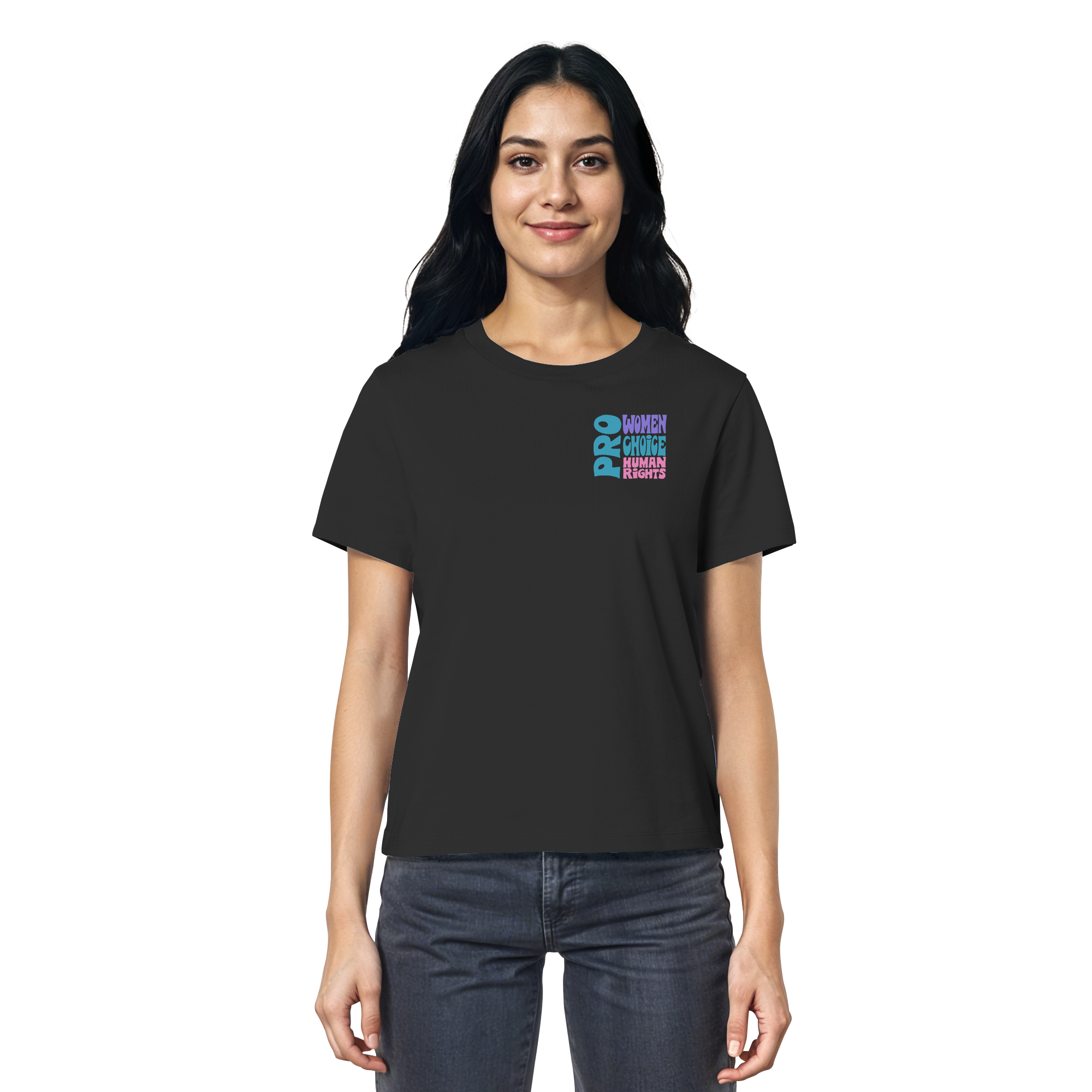Pro Women Choice Human Rights "Soft Pop Edition" - Ladies Organic Shirt