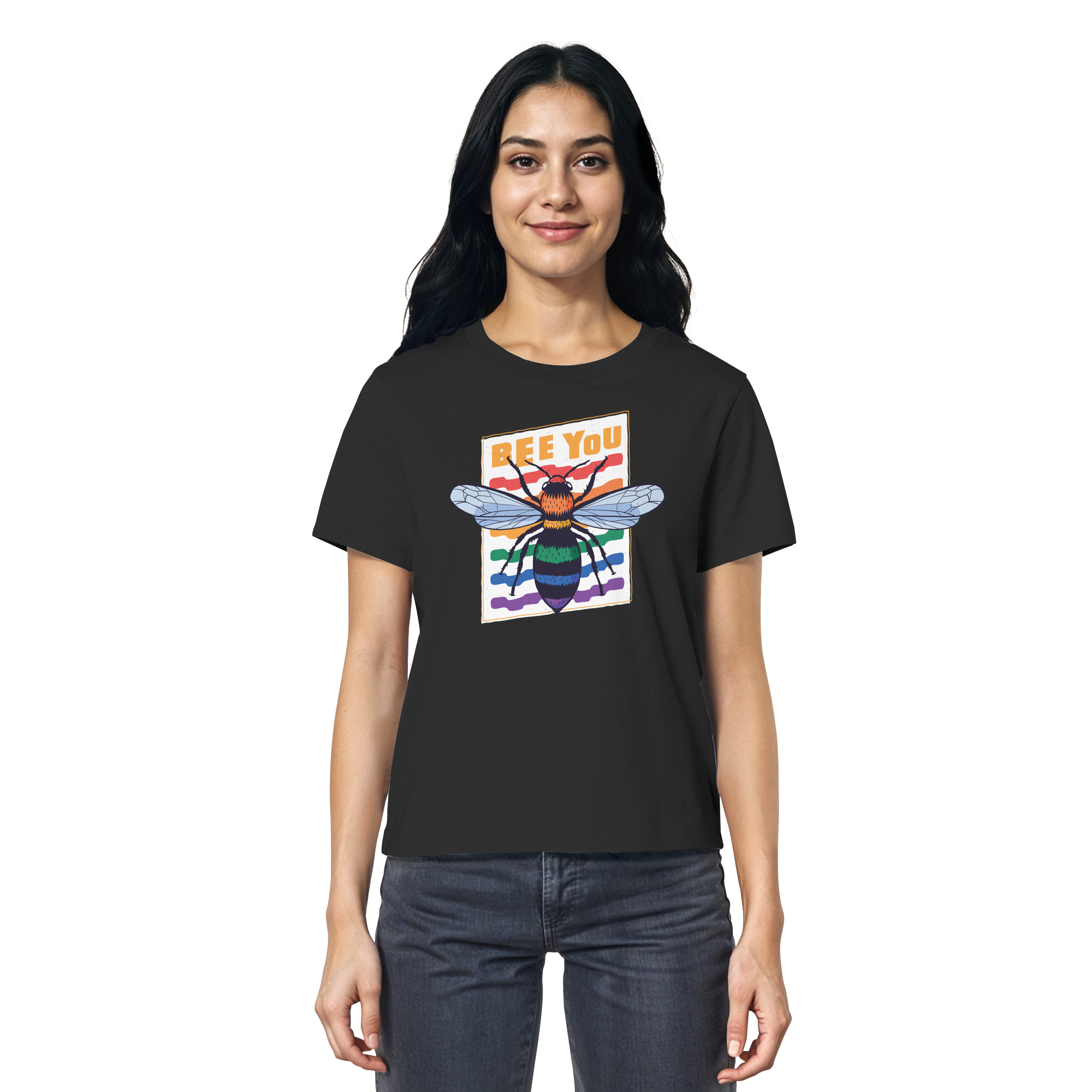 Bee You "Rainbow Edition" - Ladies Organic Shirt