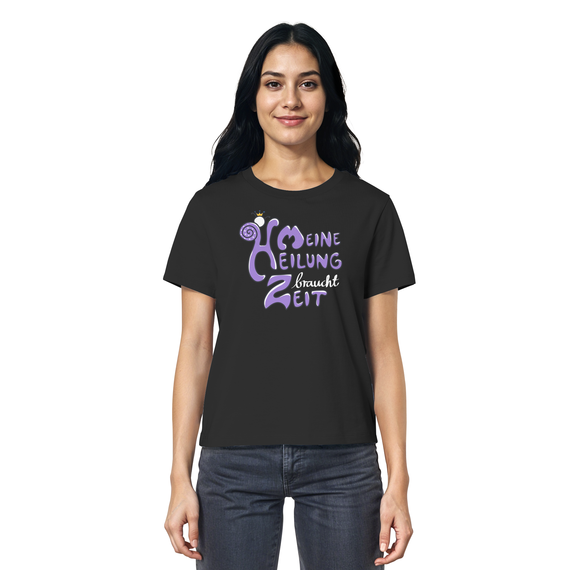 Meine Heilung braucht Zeit "Lila Edition" - Ladies Organic Shirt