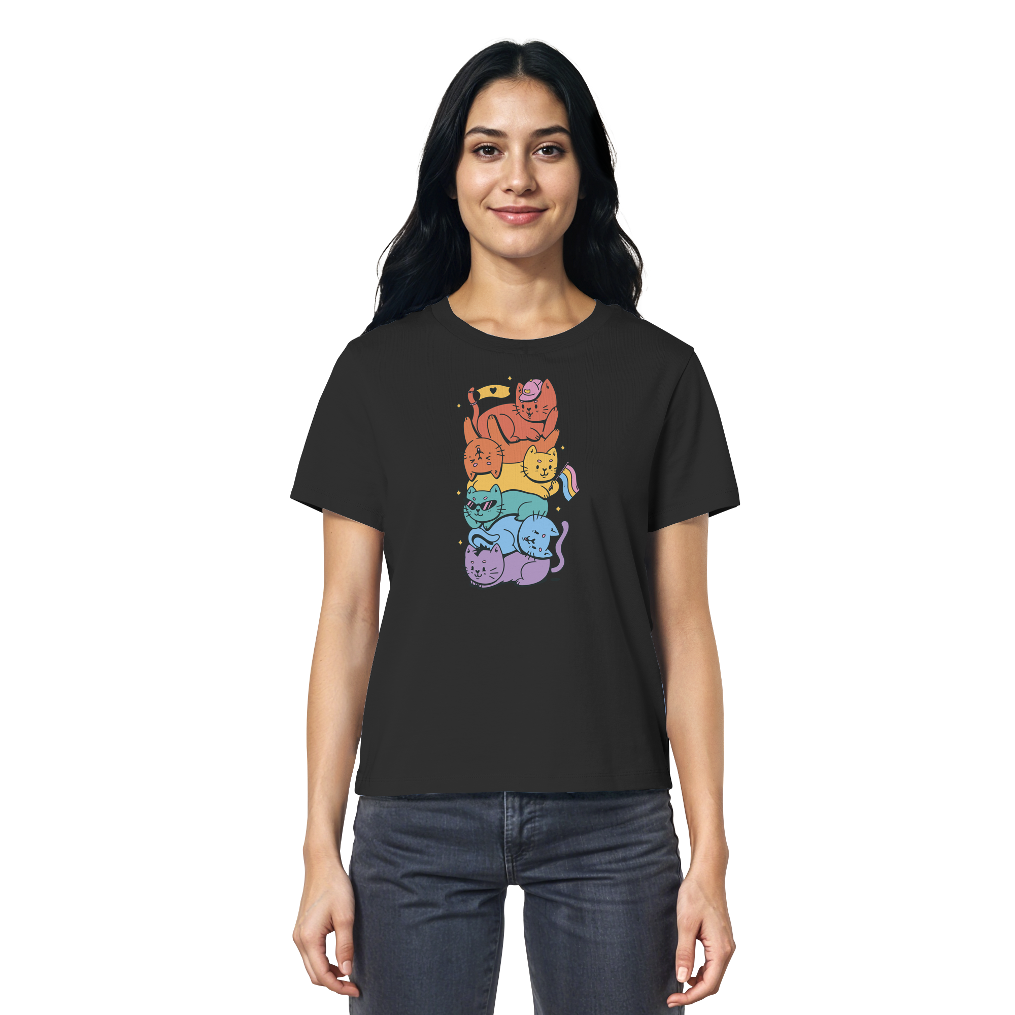 LGBTQ+ Katzen - Ladies Organic Shirt