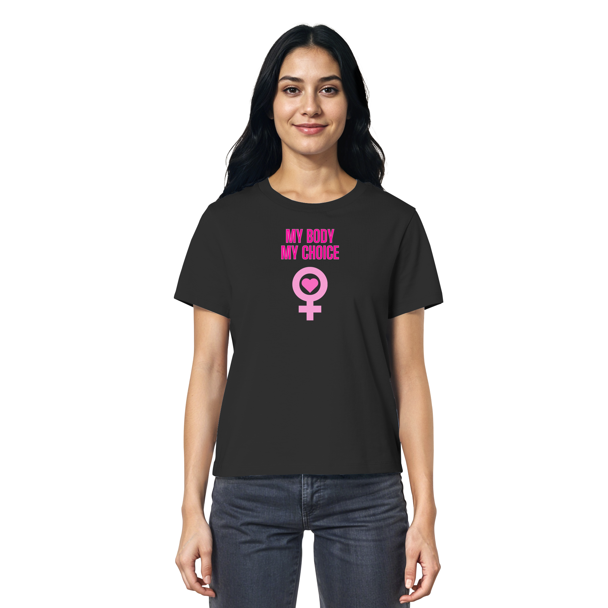 My Body My Choice "Pink Power Edition" - Ladies Organic Shirt
