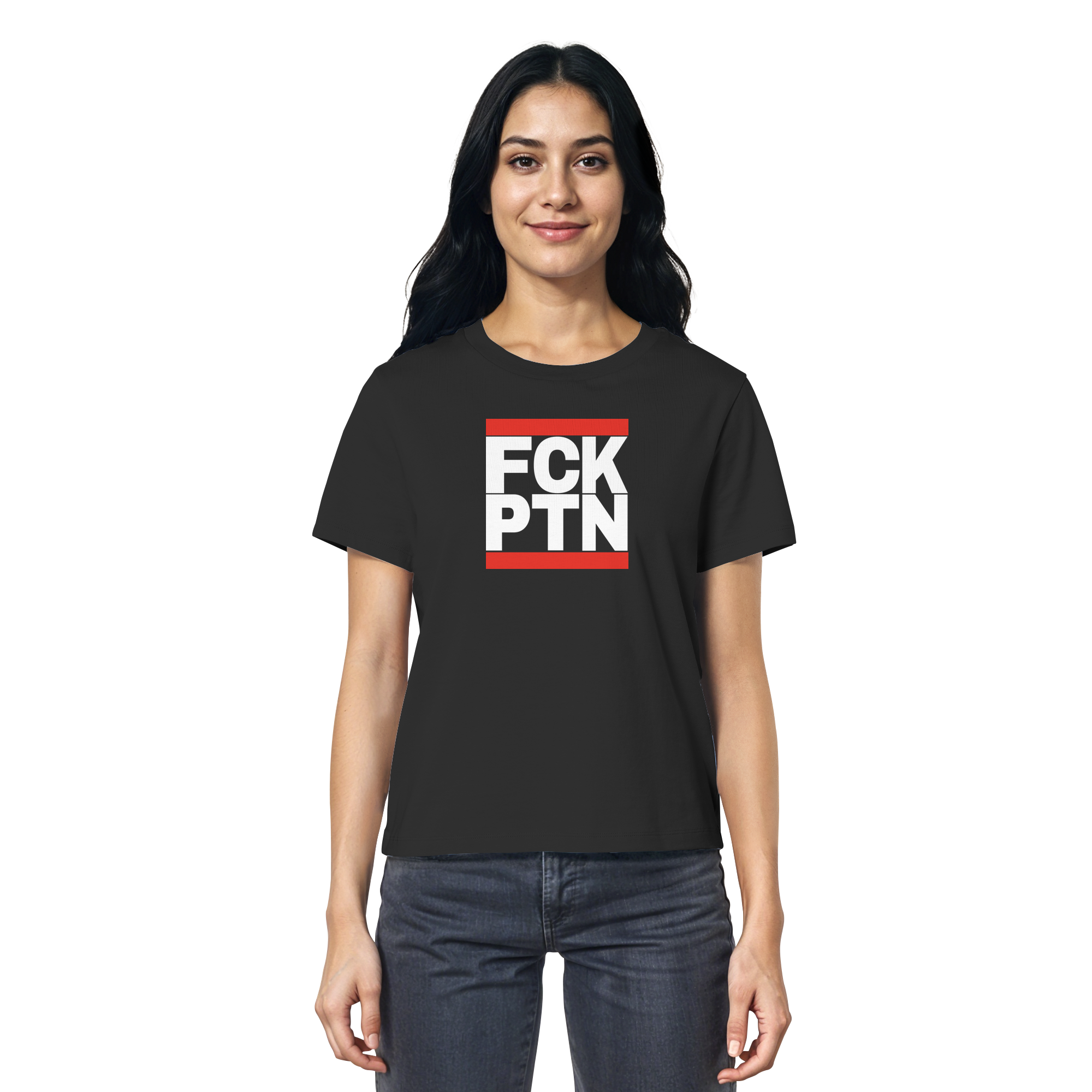 FCK PTN (weiße Schrift) - Ladies Organic Shirt