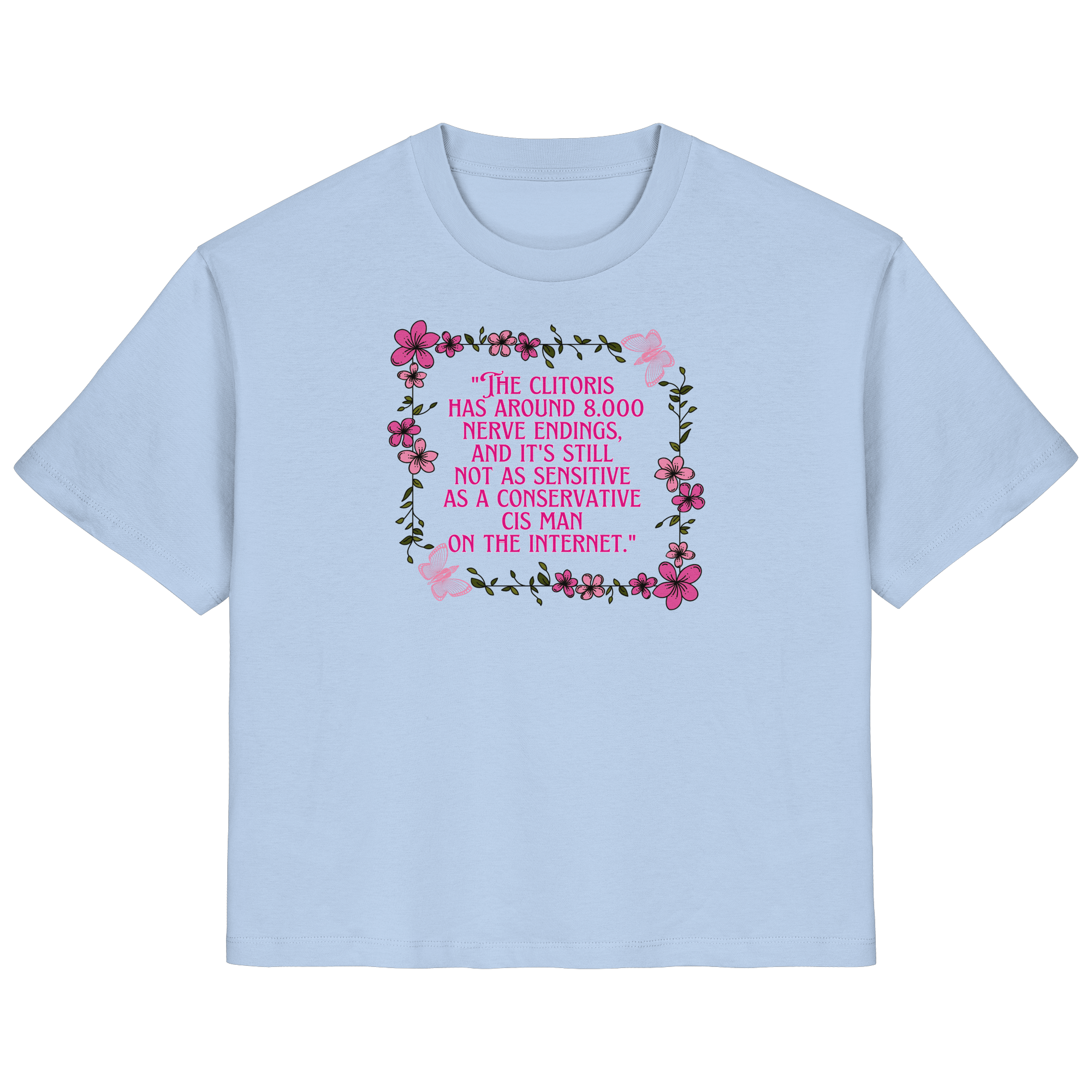 The Clitoris has around 8.000 Nerve Endings - Ladies Organic Shirt
