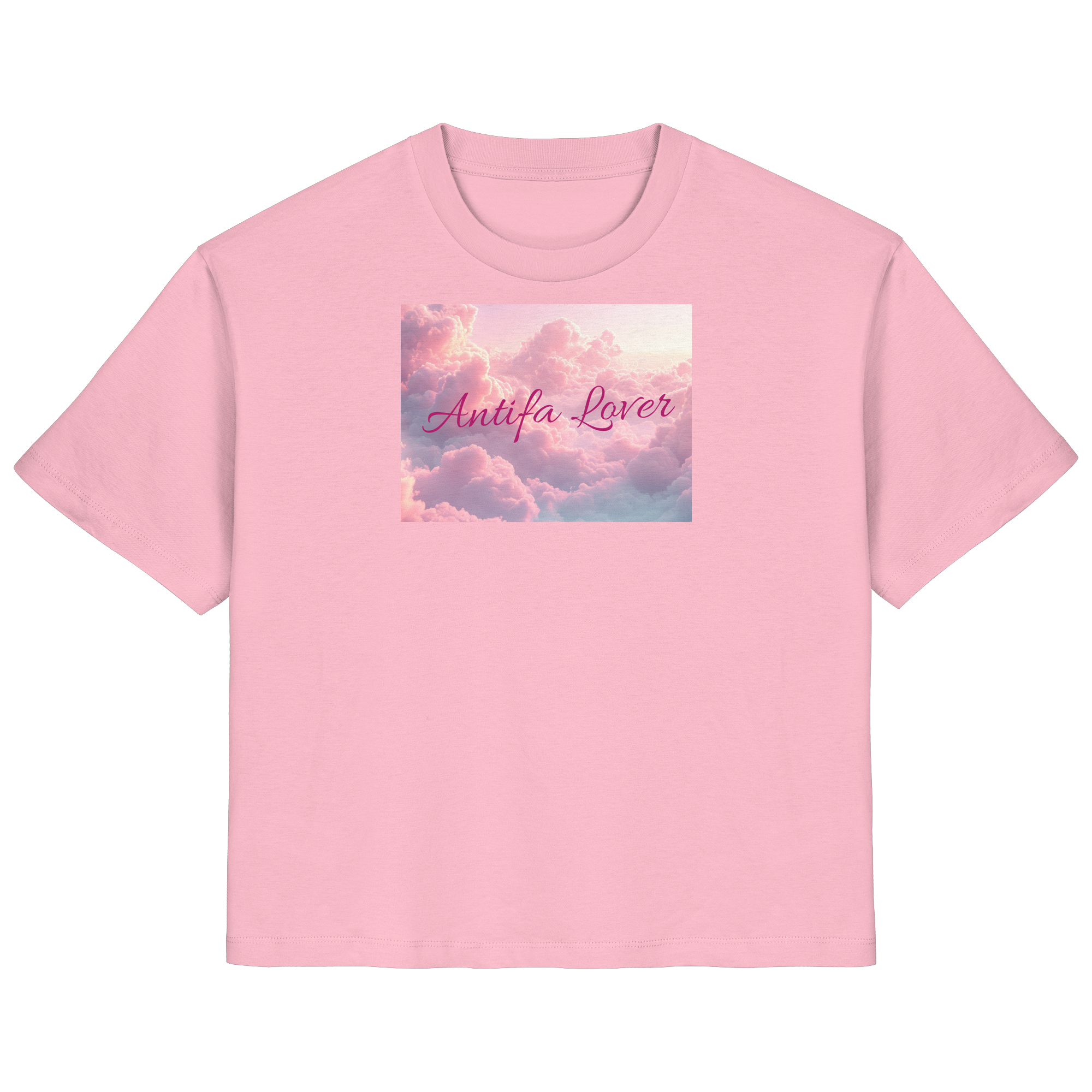 Antifa Lover Backprint - Ladies Organic Shirt