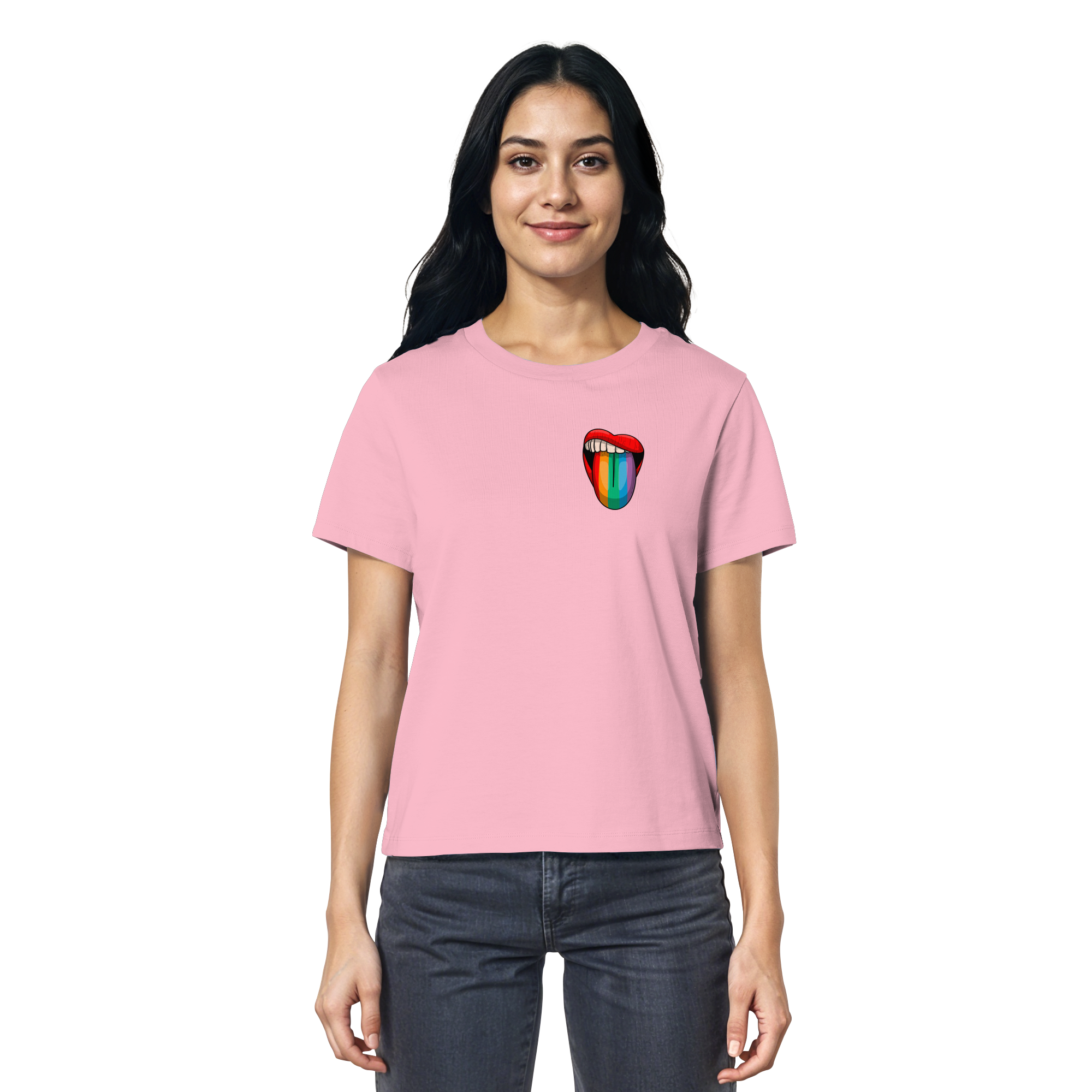 Speak Up or Shut Up Backprint - Ladies Organic Shirt