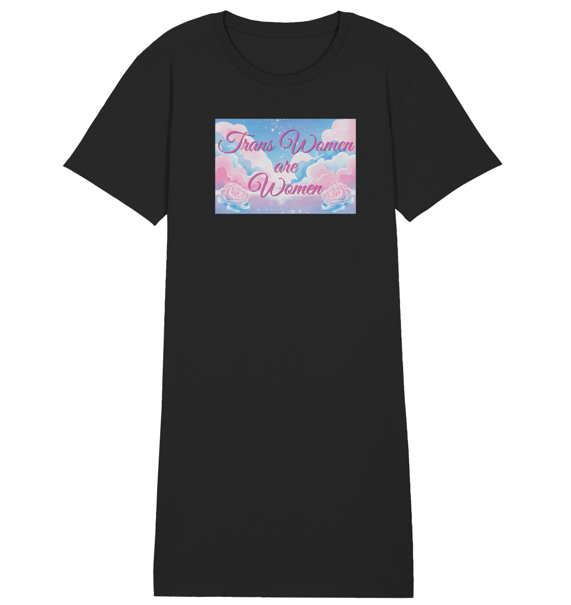 Trans Women are Women "Rosenhimmel Edition" - Ladies Organic Shirt Dress
